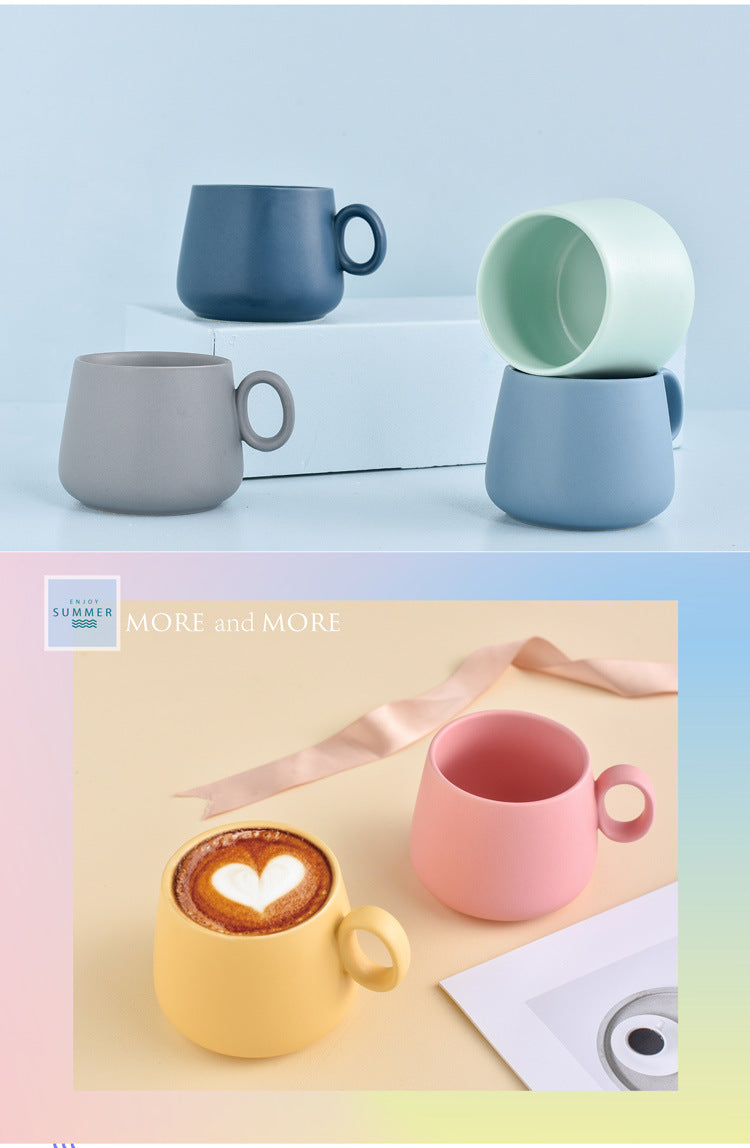 Ceramic pink tea cup