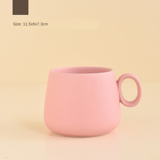 Ceramic pink tea cup
