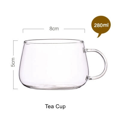 Large Capacity Drinkware Glass Teapot Set