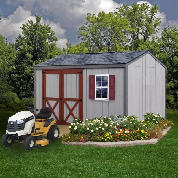 Cypress 12 ft. x 10 ft. Wood Storage Shed Kit - Lowe's Clearance Sale