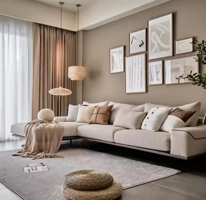 モダンソファ ホームデコレーション ファニチャー デザイン ソファ コンビネーションファブリック コーナーソファ リビングルームセット ファニチャー ルクス