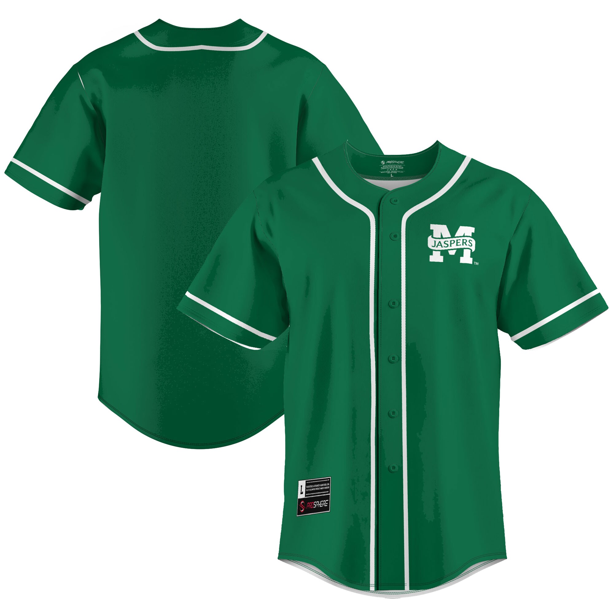 Manhattan Jaspers Baseball Jersey - Green
