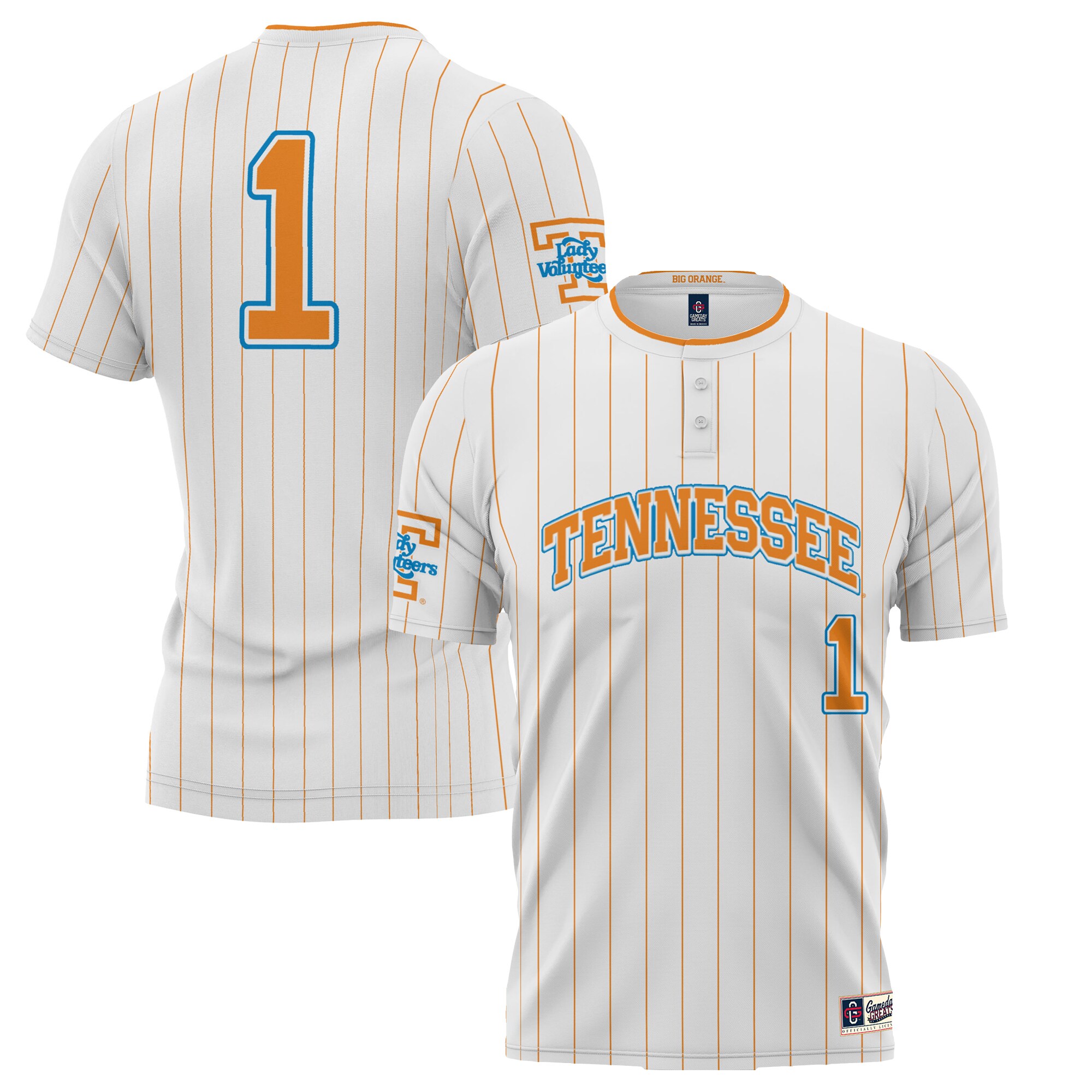 #1 Tennessee Lady Vols ProSphere Youth Softball Jersey - White