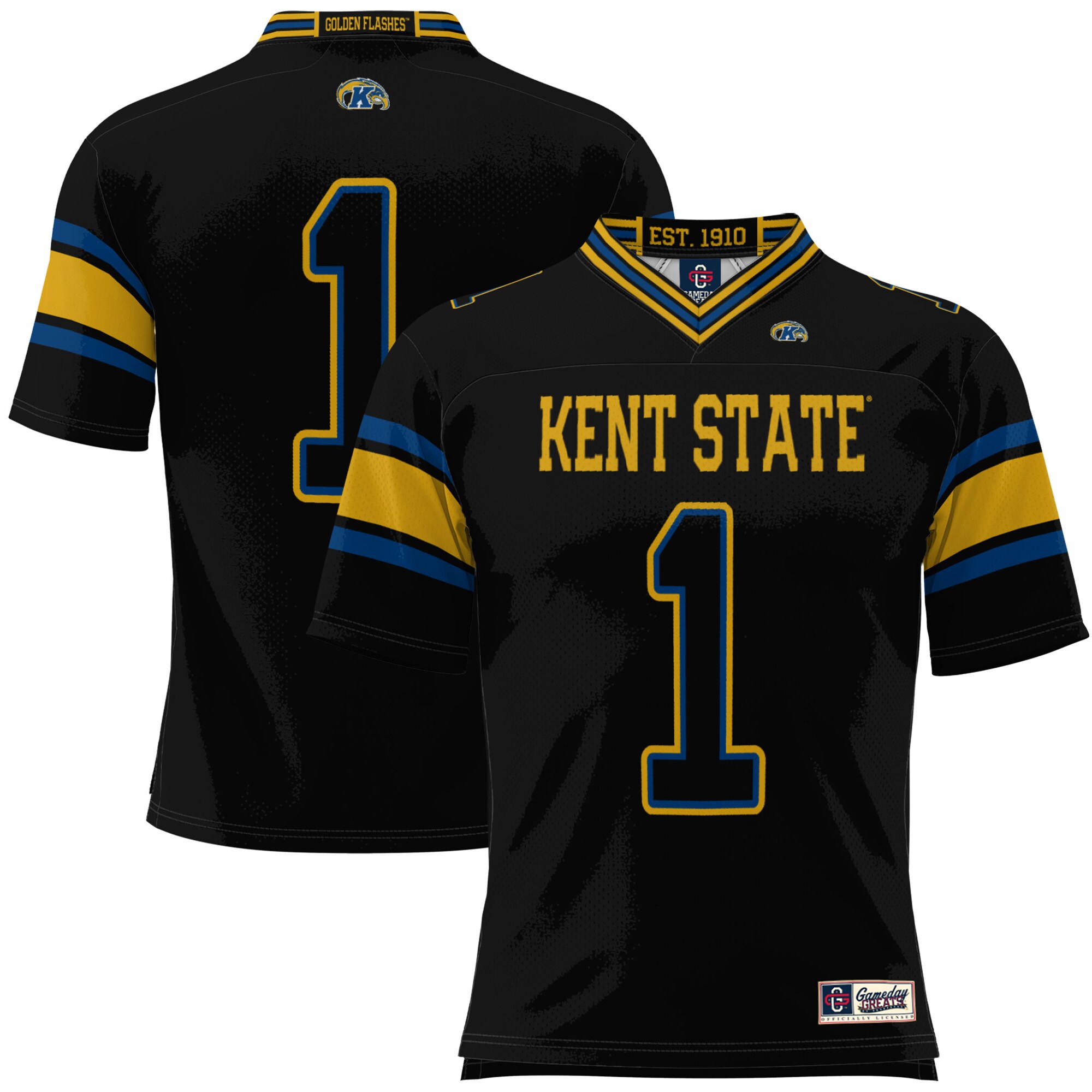 #1 Kent State Golden Flashes ProSphere Football Jersey - Black