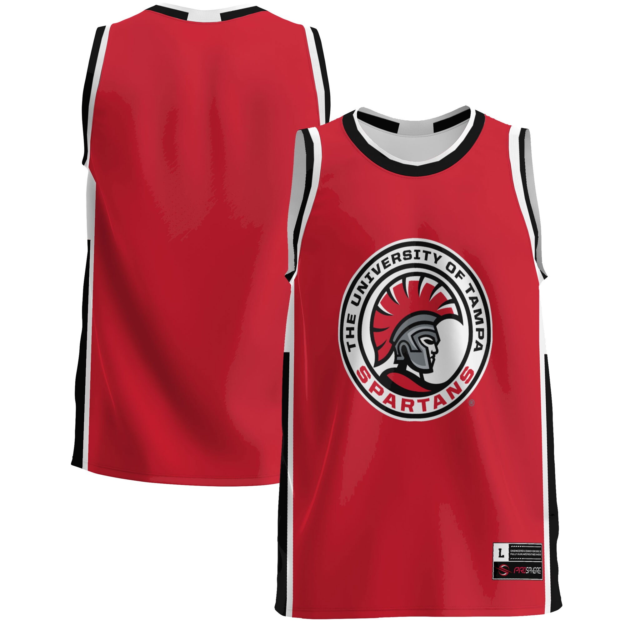 University of Tampa Spartans Basketball Jersey - Red