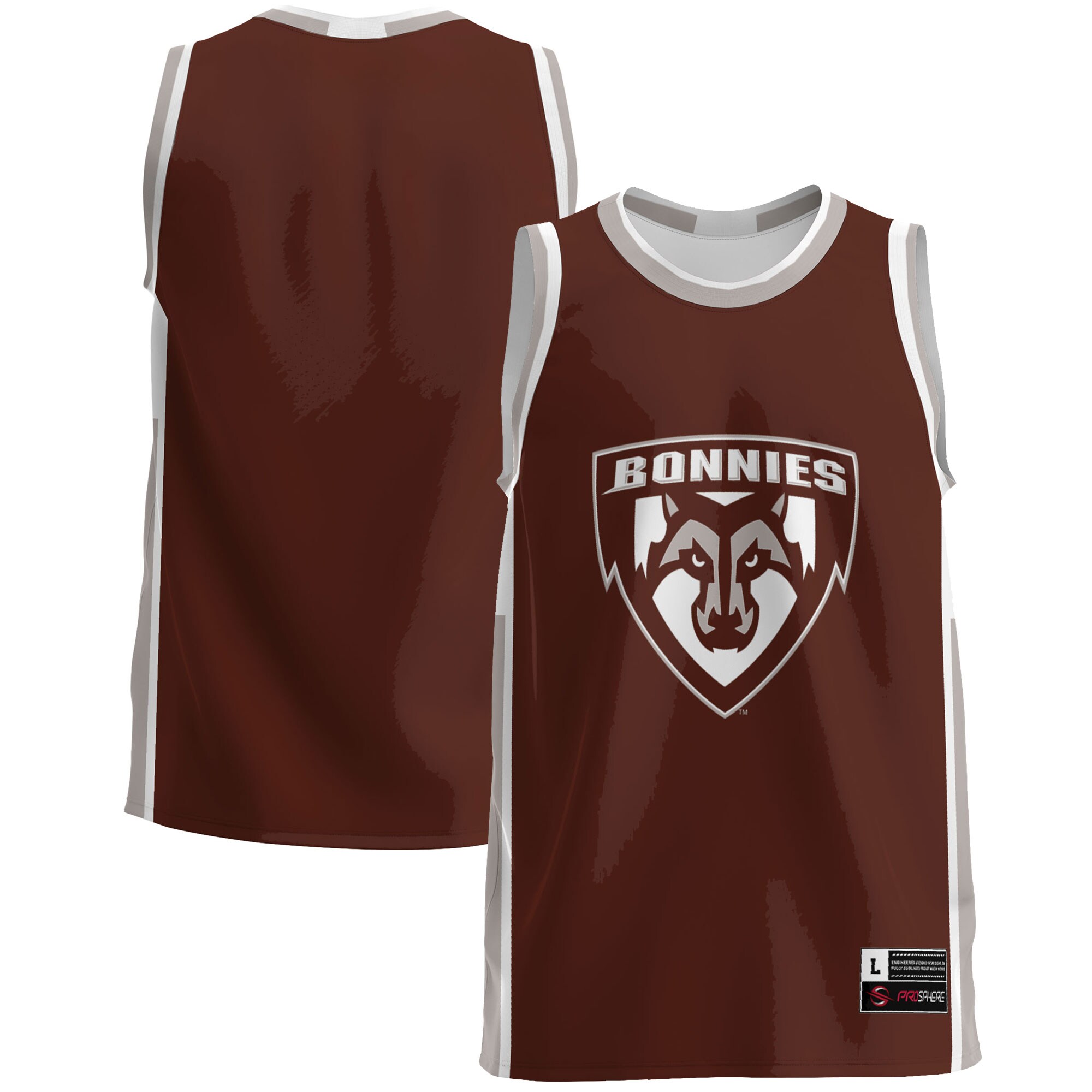 St. Bonaventure Bonnies Basketball Jersey - Brown