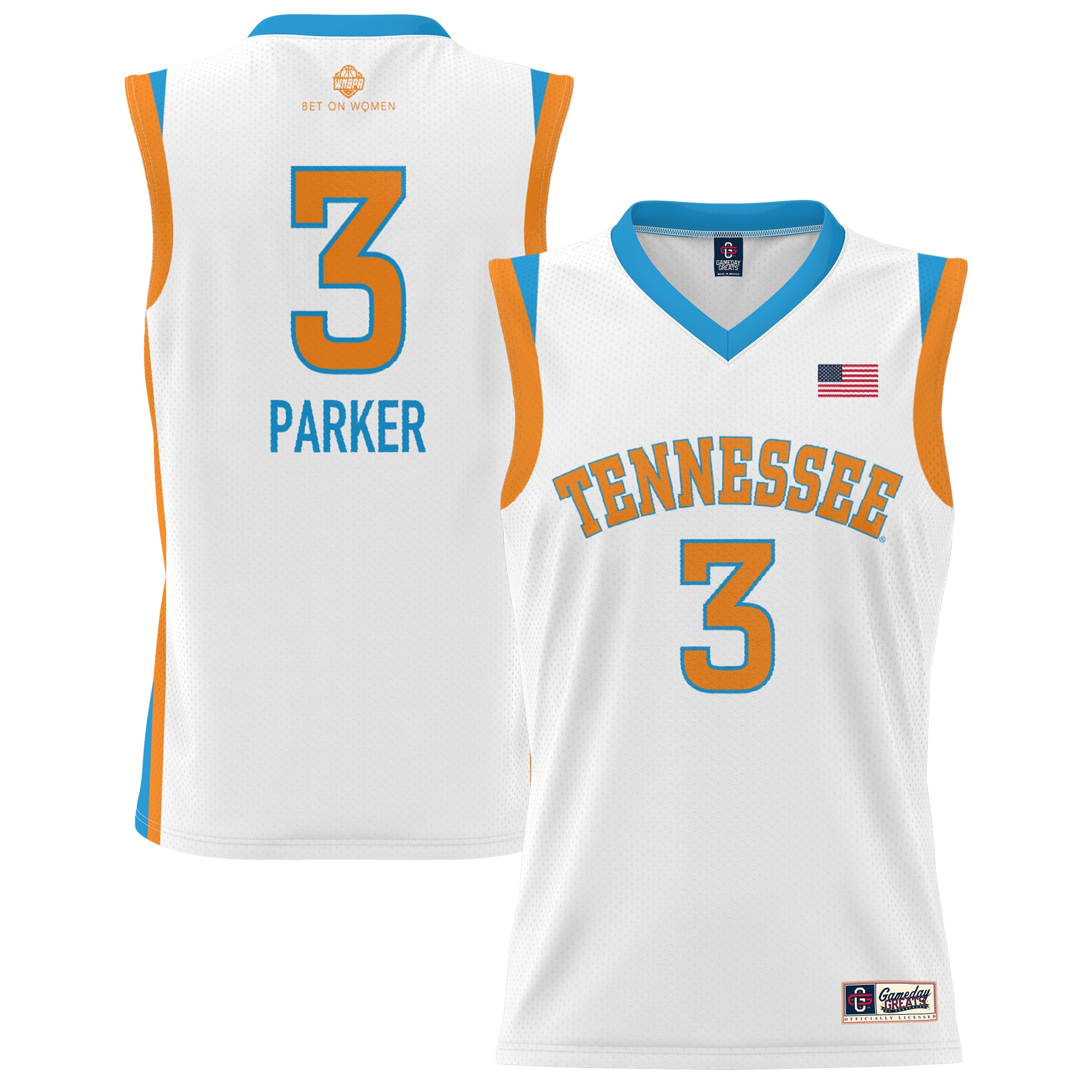 Candace Parker Tennessee Lady Vols ProSphere Youth Women's Basketball Alumni Jersey - White