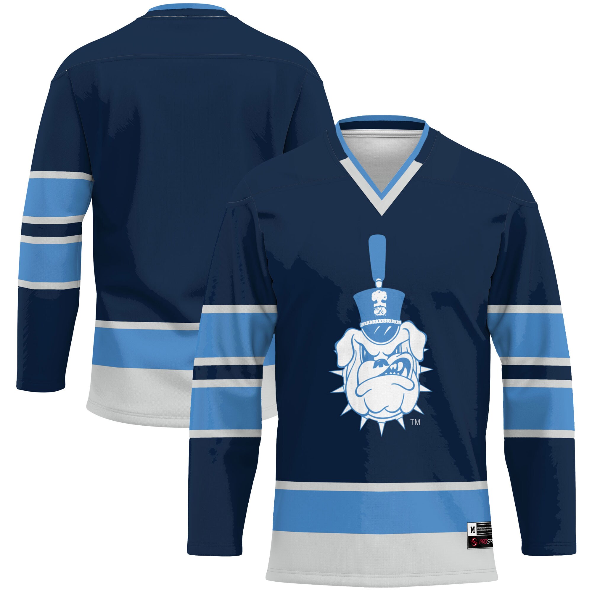 Citadel Bulldogs Hockey Jersey - Navy