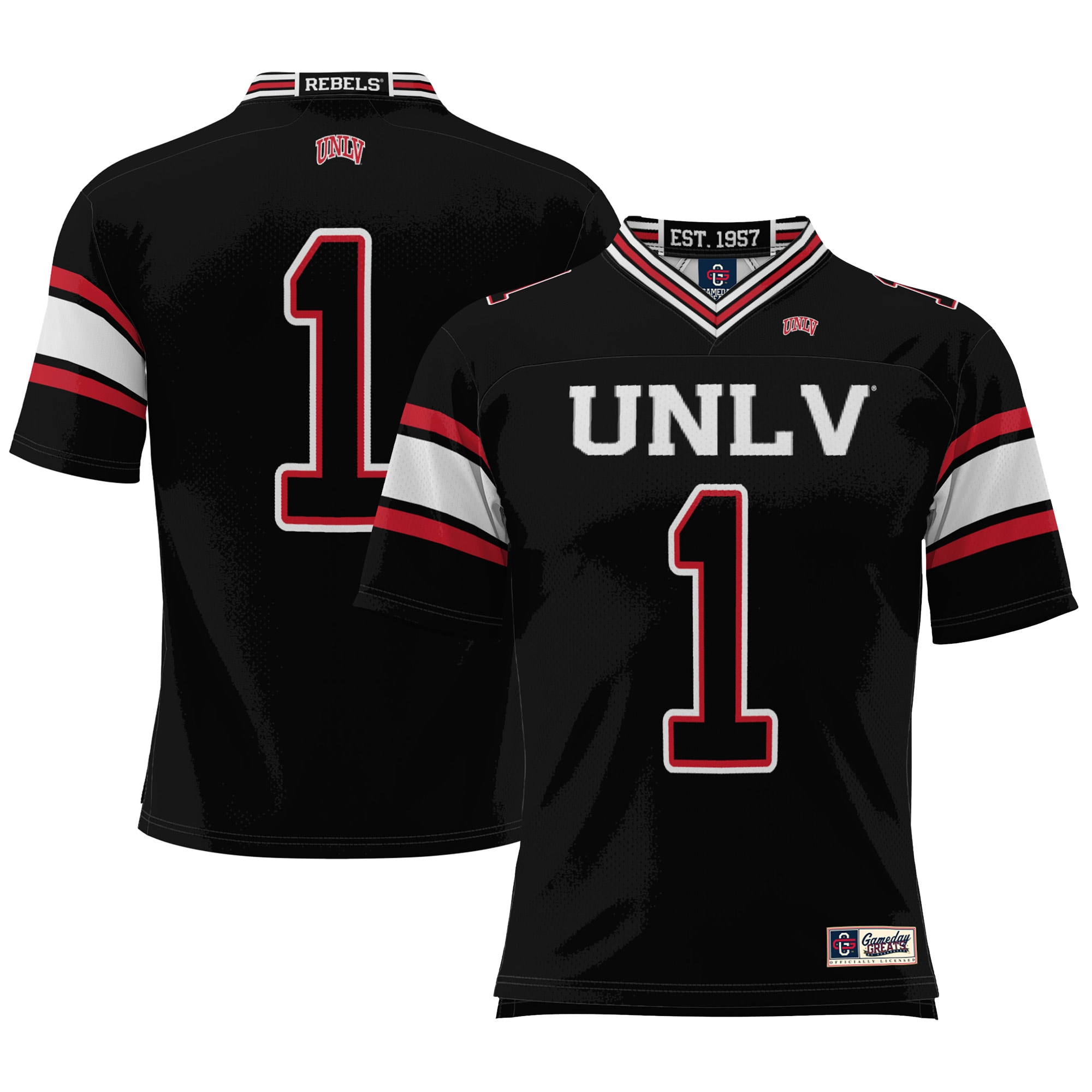 #1 UNLV Rebels ProSphere Football Jersey - Black