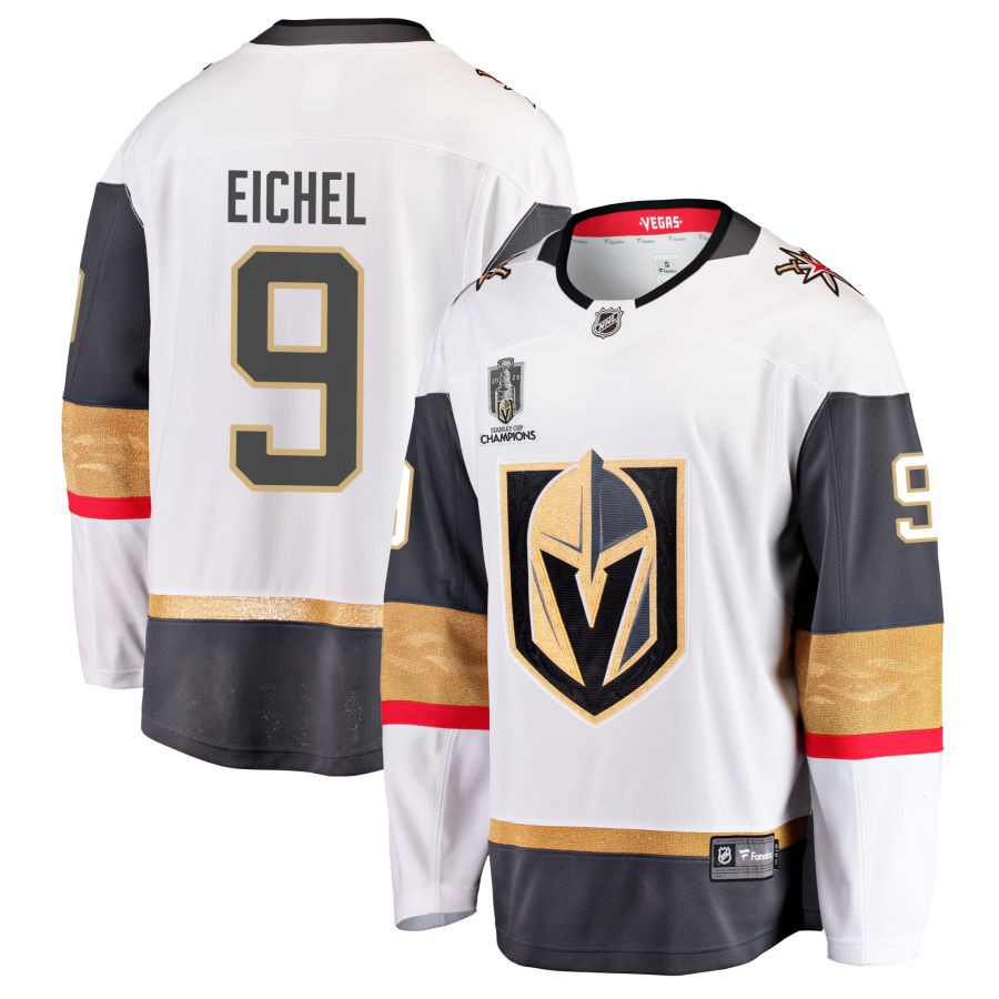 Jack Eichel Vegas Golden Knights Fanatics Branded 2023 Stanley Cup Champions Away Breakaway Jersey - White