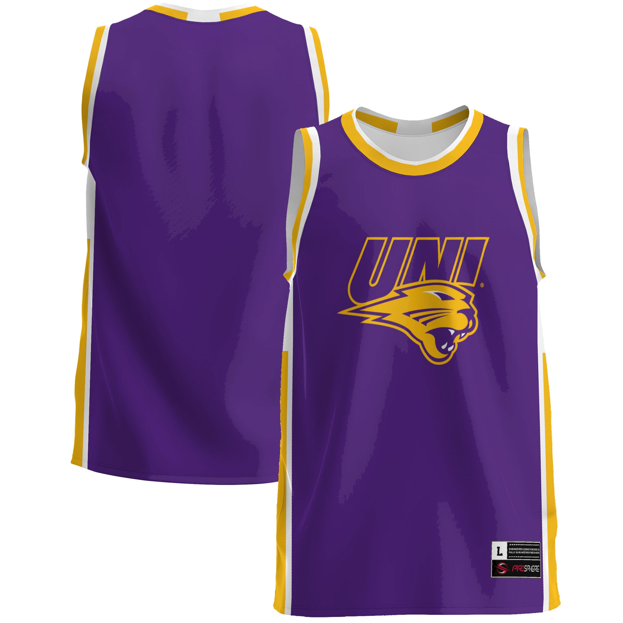 Northern Iowa Panthers Basketball Jersey - Purple