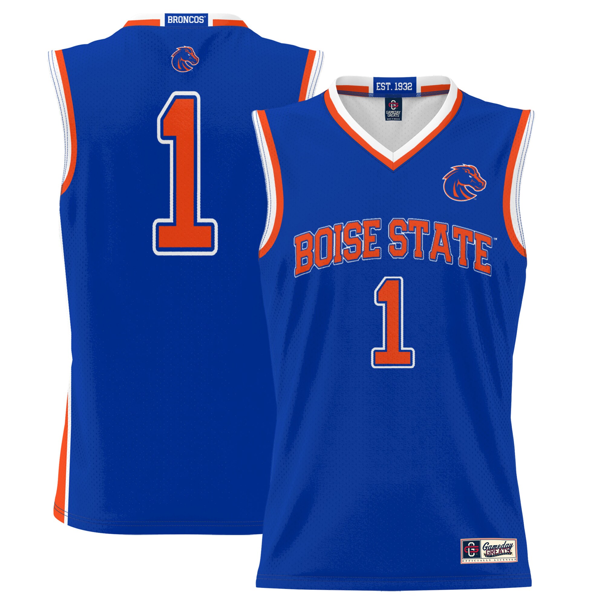 #1 Boise State Broncos ProSphere Youth Basketball Jersey - Royal