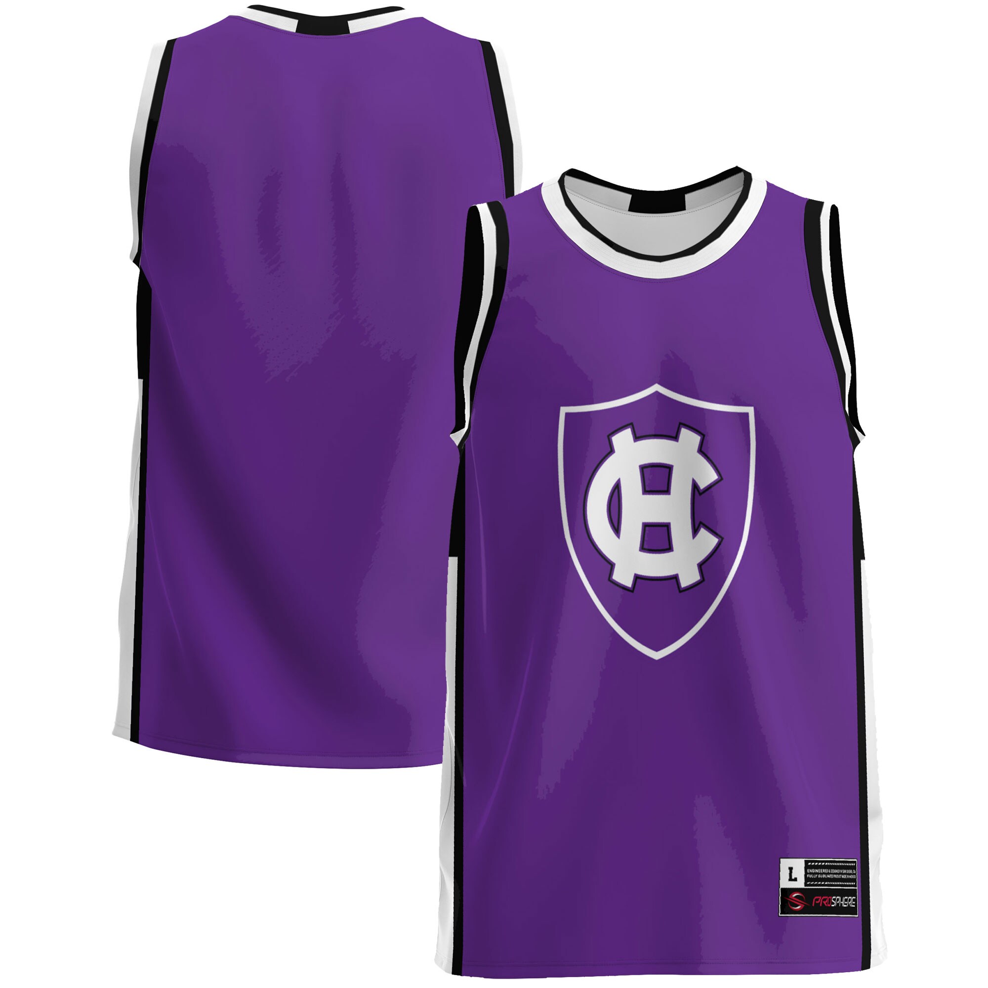 Holy Cross Crusaders Basketball Jersey - Purple