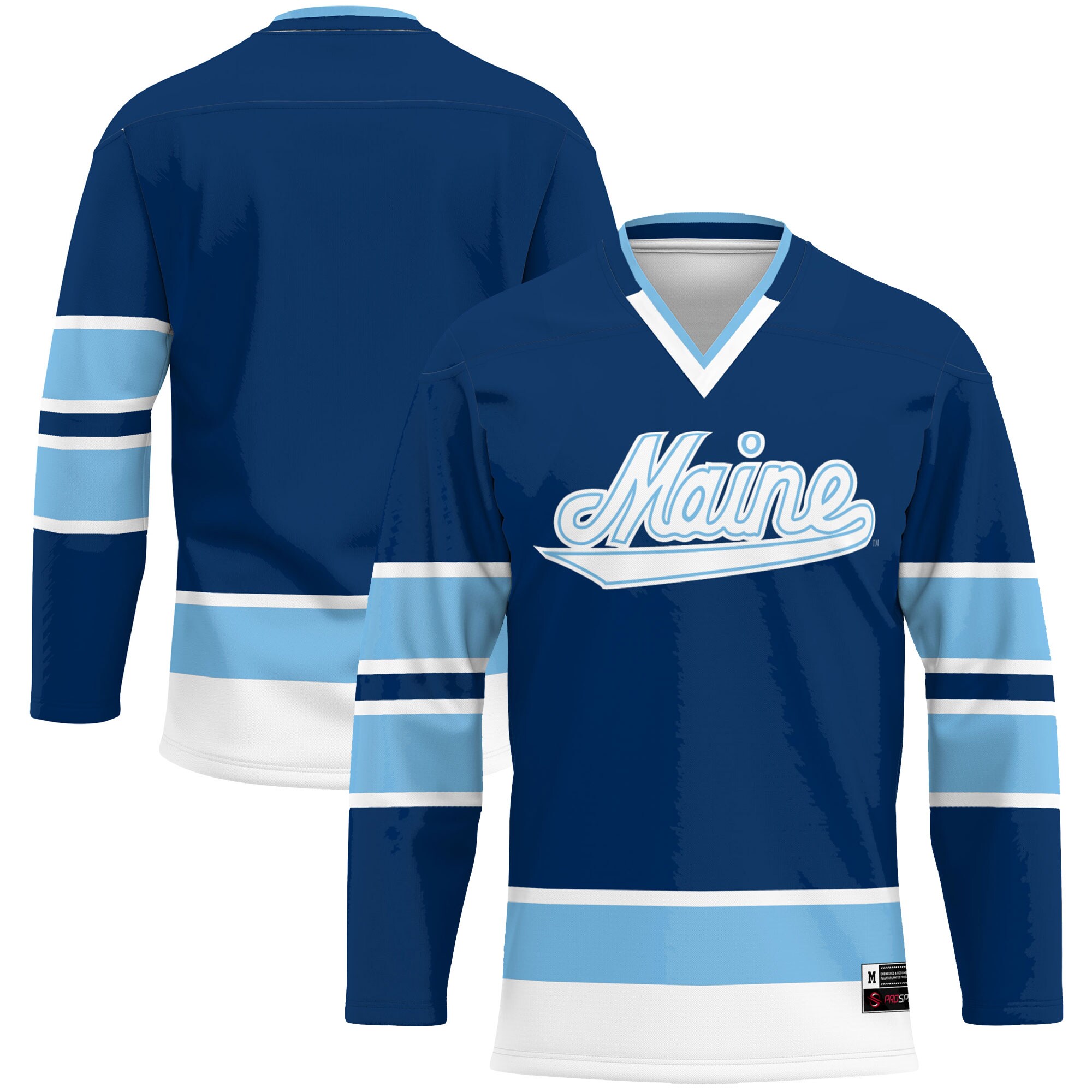 Maine Black Bears Hockey Jersey - Navy
