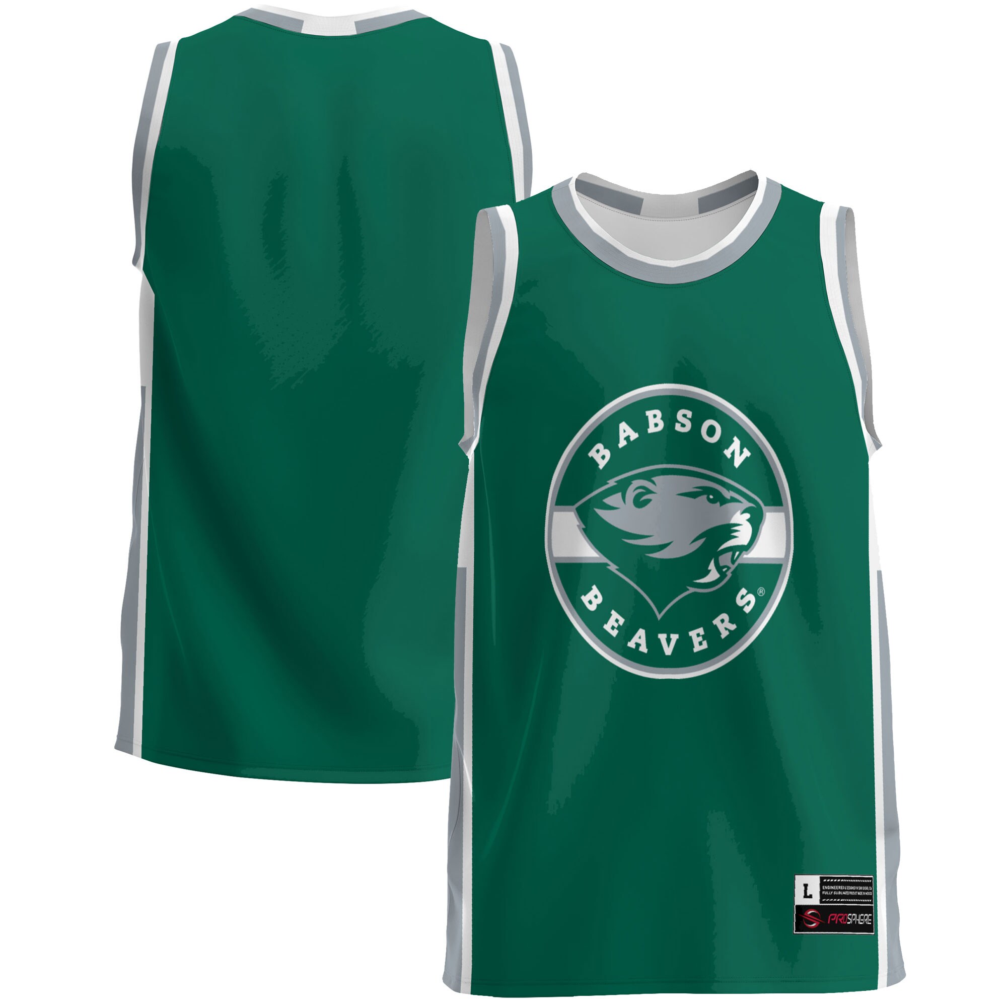 Babson Beavers Basketball Jersey - Green