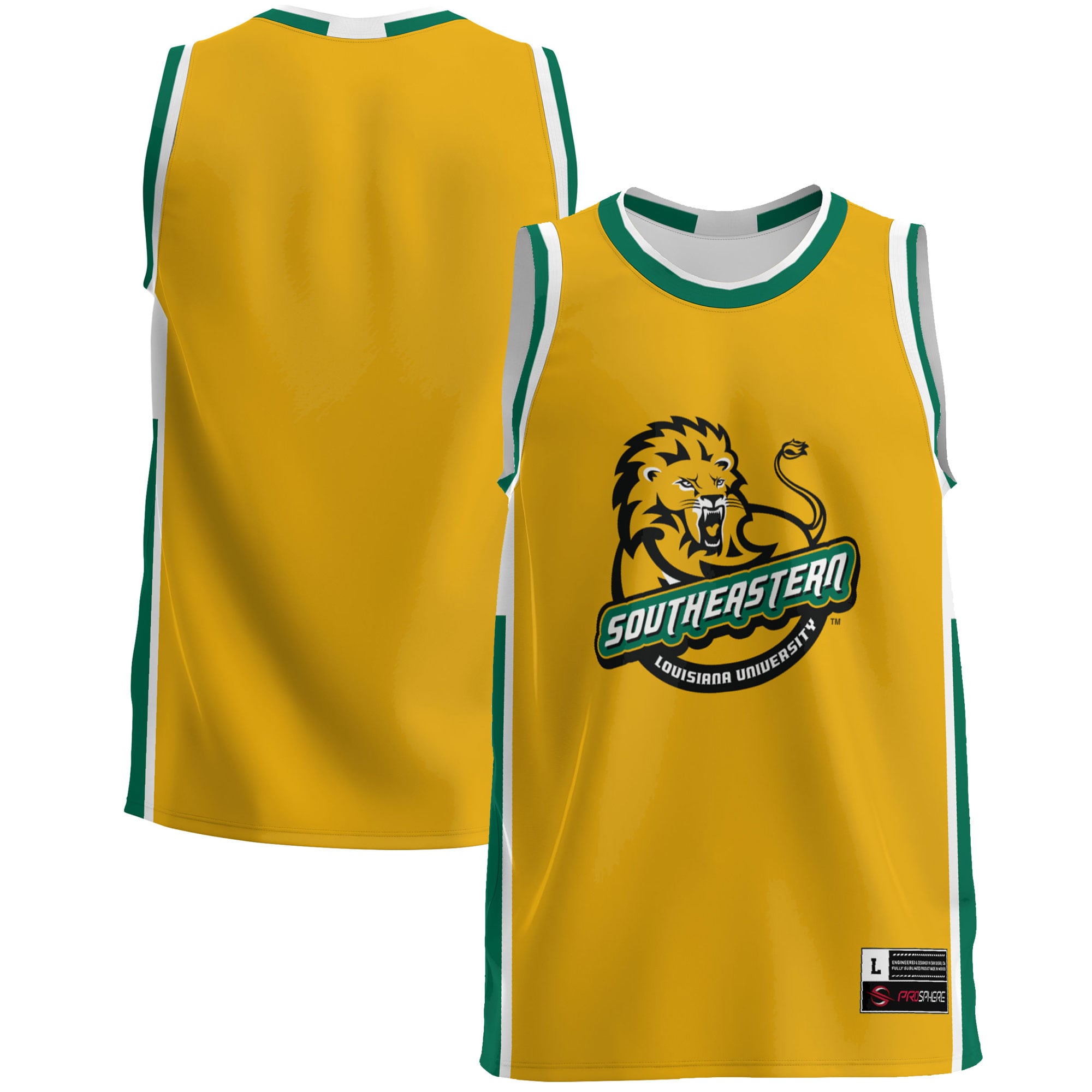 Southeastern Louisiana Lions Basketball Jersey - Gold