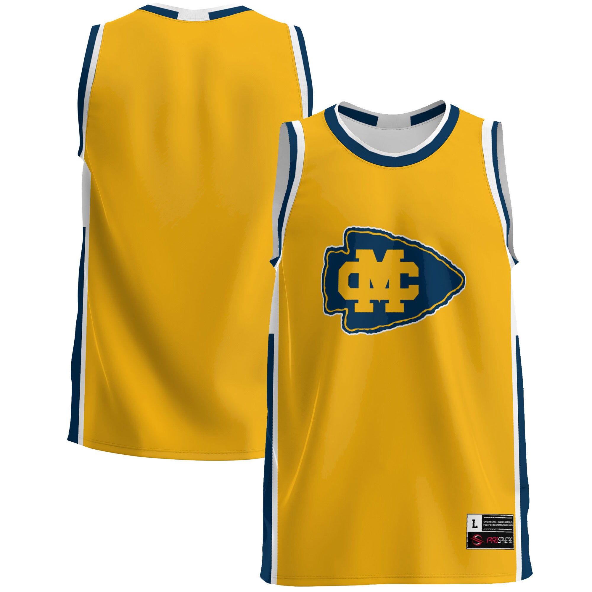 Mississippi College Choctaws Basketball Jersey - Gold