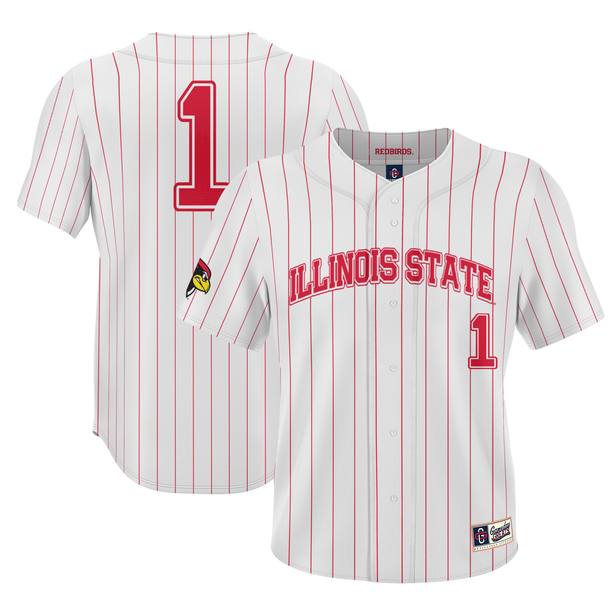 #1 Illinois State Redbirds ProSphere Youth Baseball Jersey - White