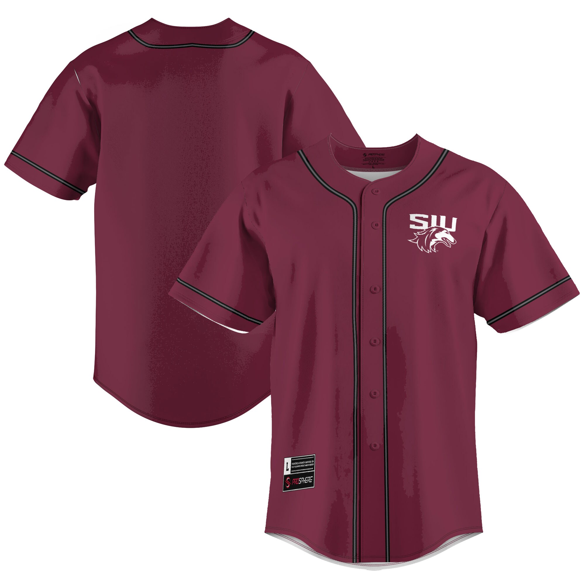 Southern Illinois Salukis Baseball Jersey - Maroon