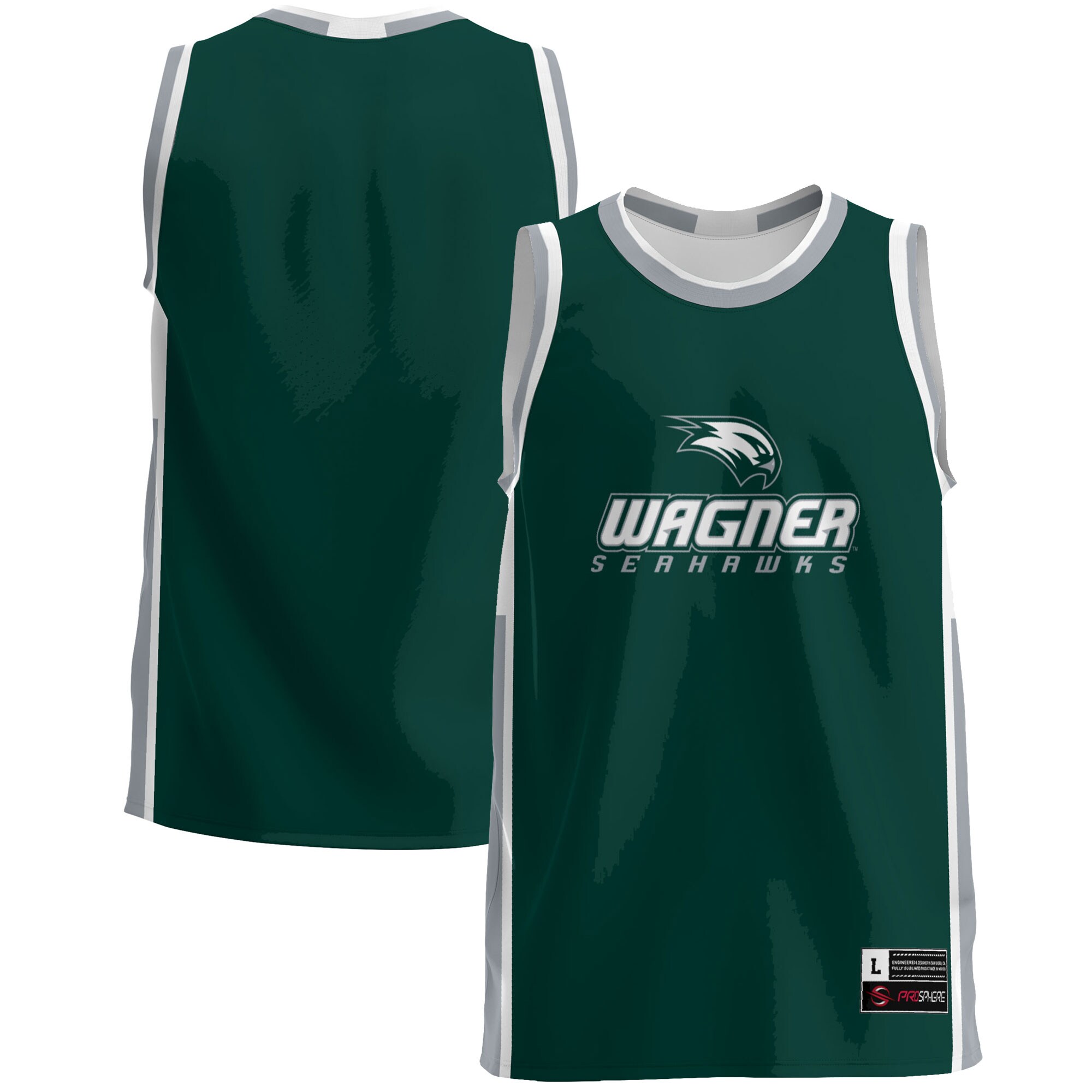 Wagner College Seahawks Basketball Jersey - Green