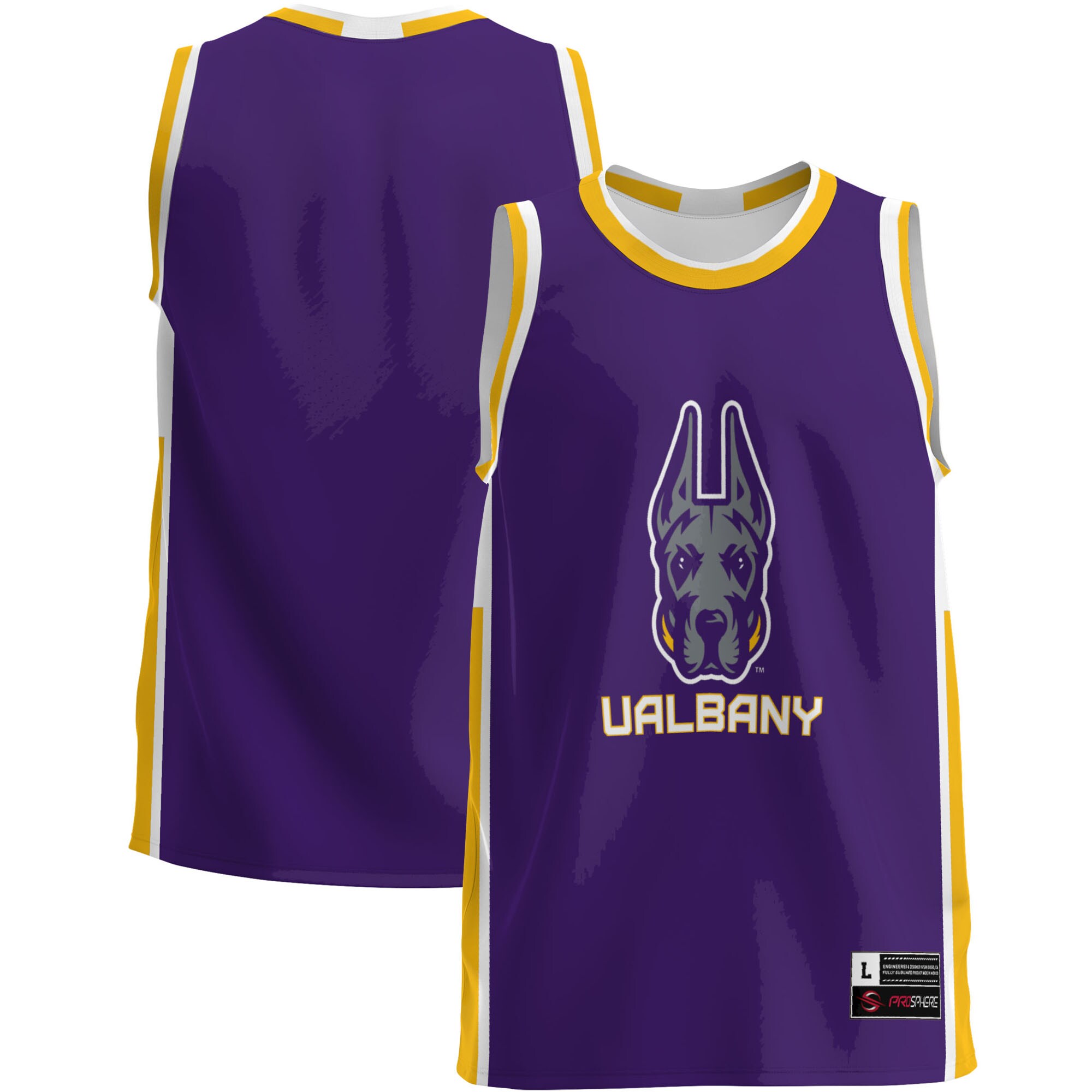 UAlbany Great Danes ProSphere Basketball Jersey - Purple