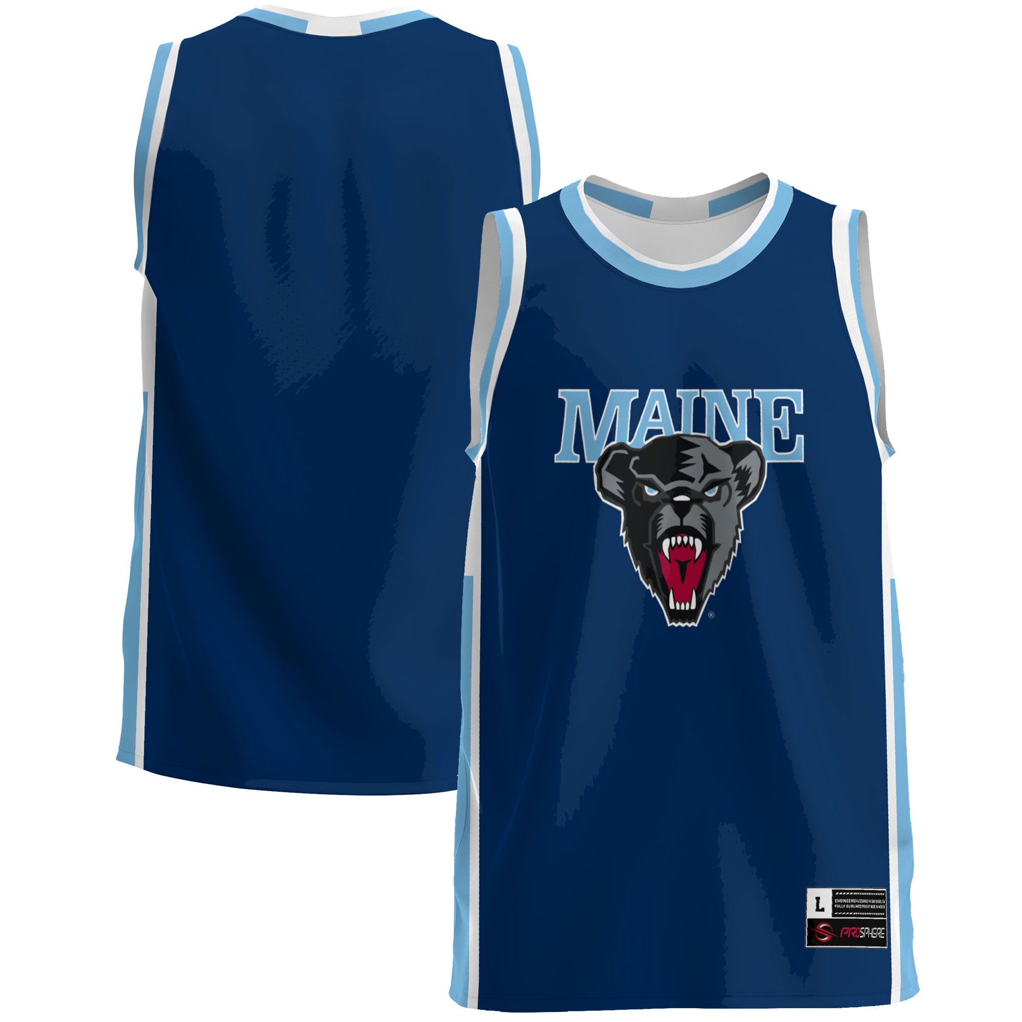 Maine Black Bears Basketball Jersey - Navy