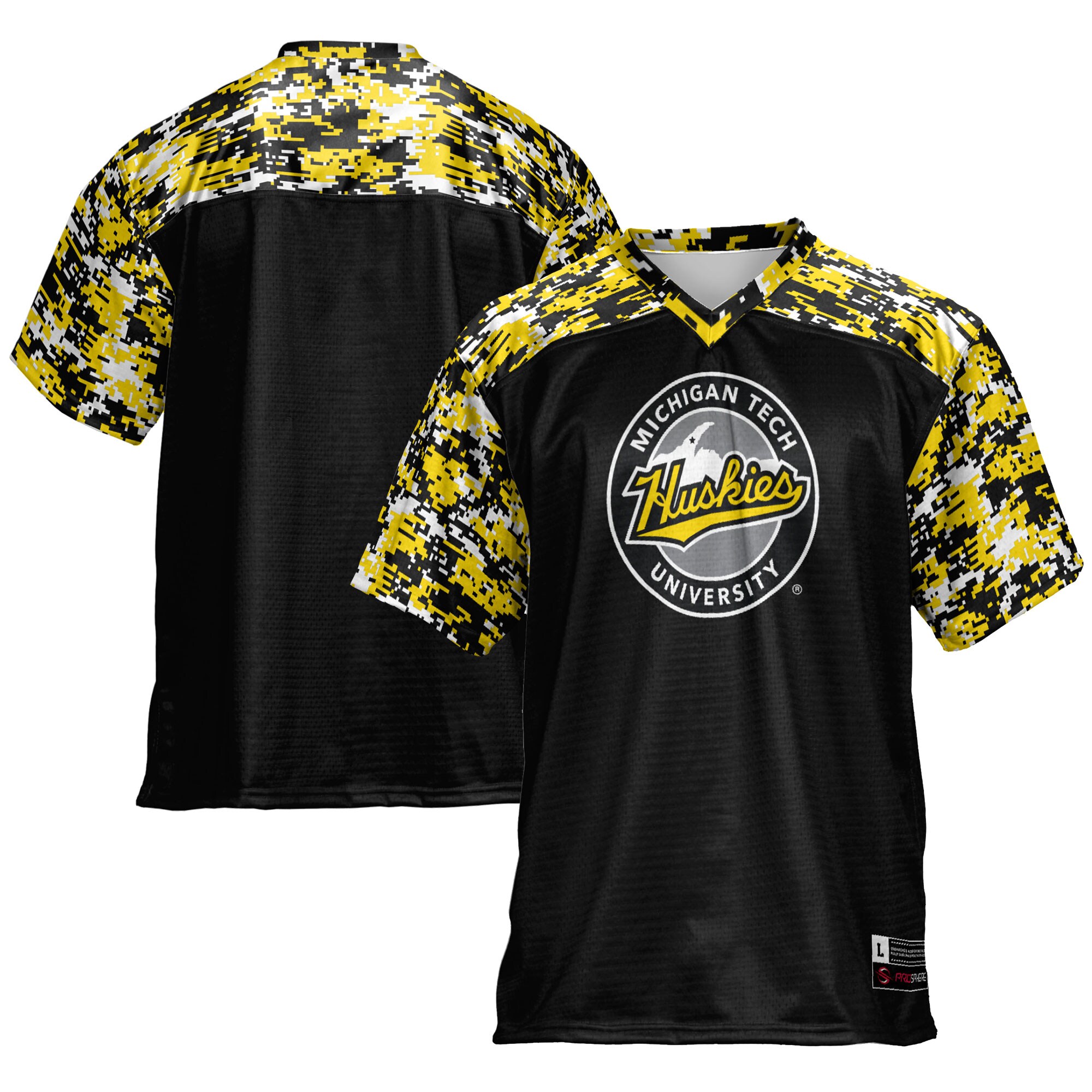 Michigan Tech Huskies Football Jersey - Black
