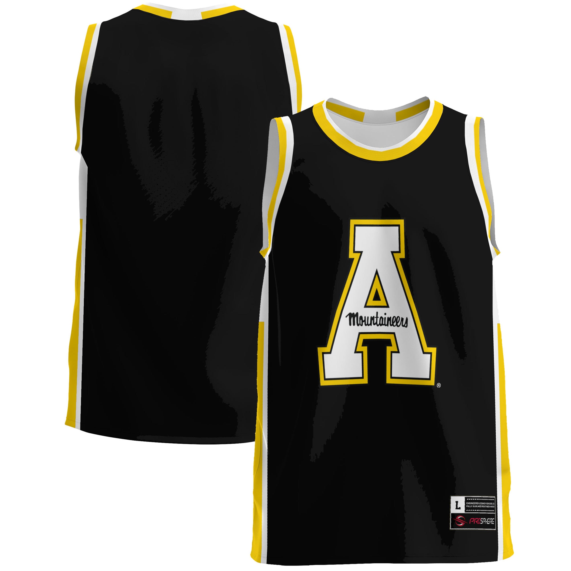 Appalachian State Mountaineers Basketball Jersey - Black
