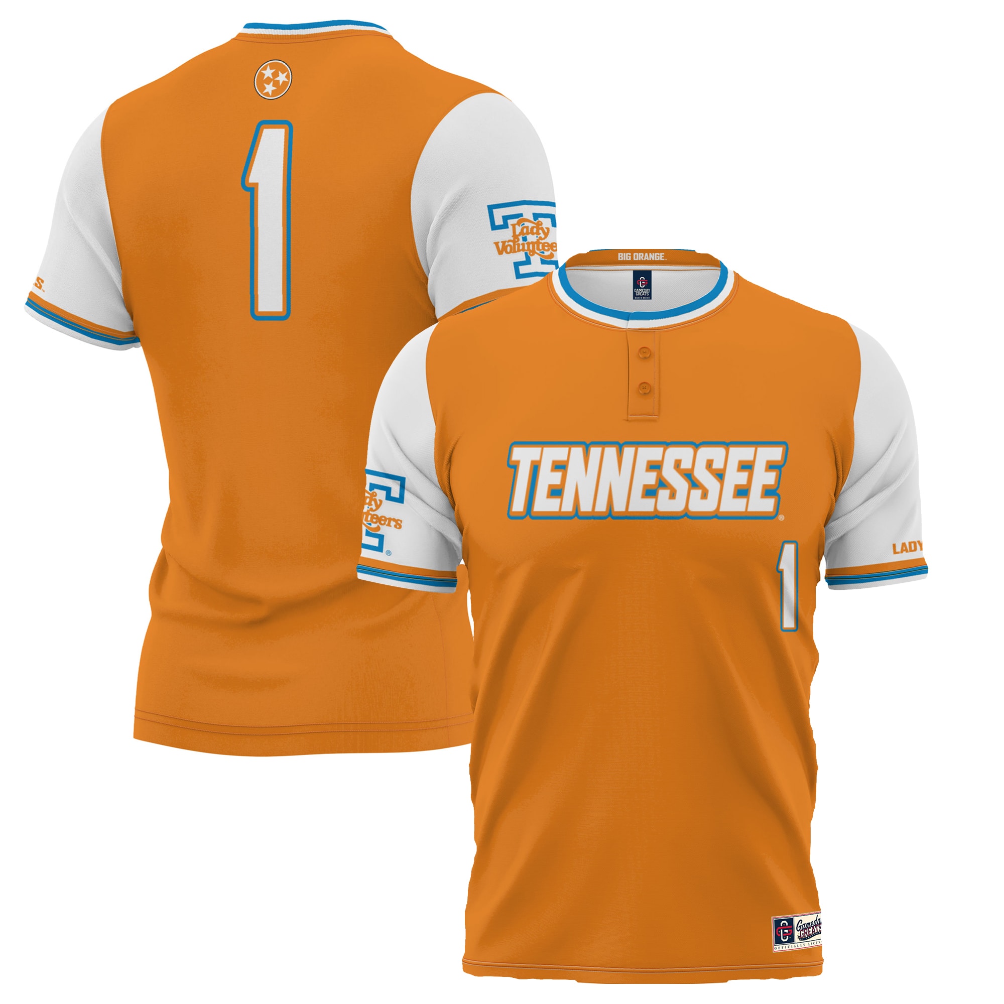 #1 Tennessee Lady Vols ProSphere Unisex Softball Jersey - Tennessee Orange