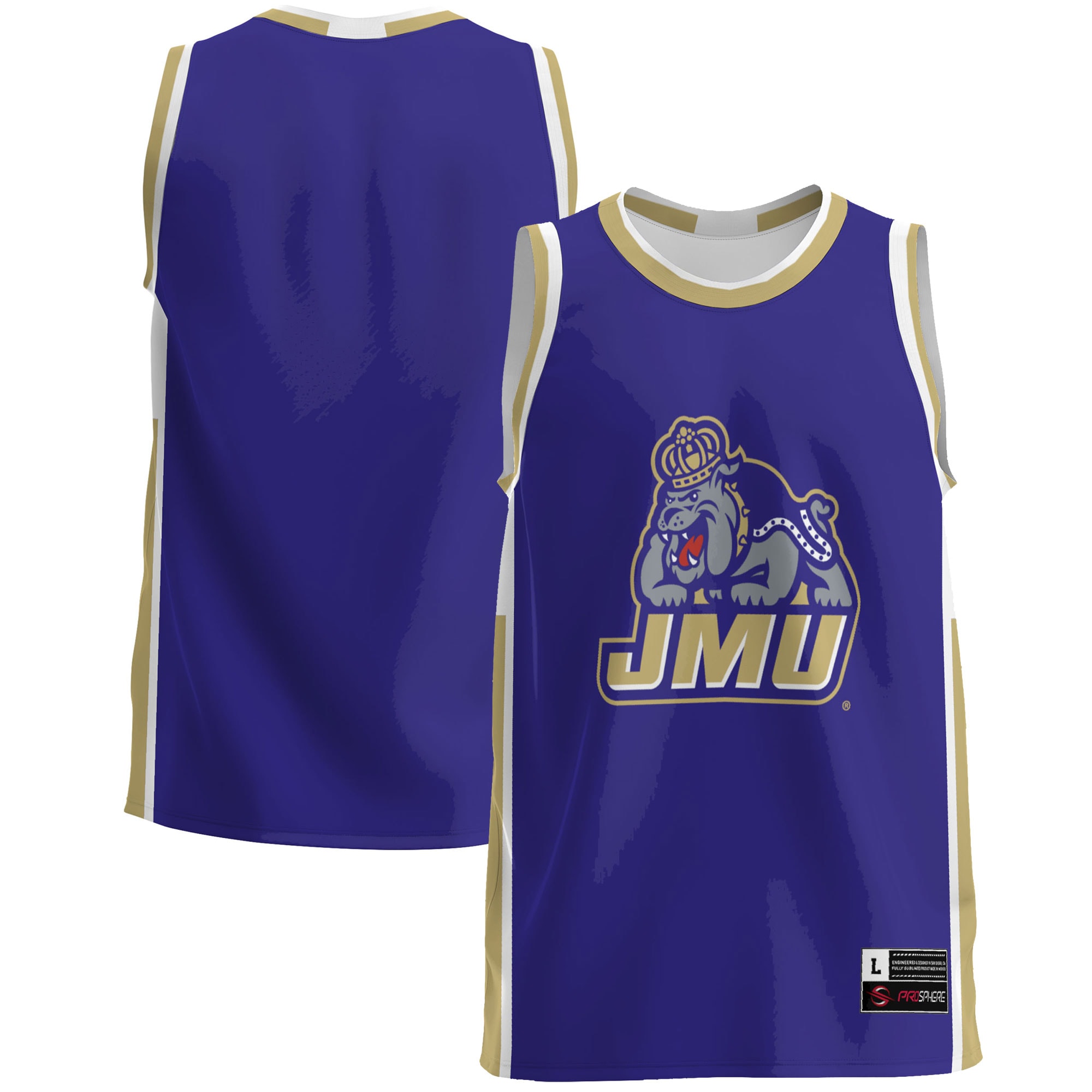 James Madison Dukes Basketball Jersey - Purple