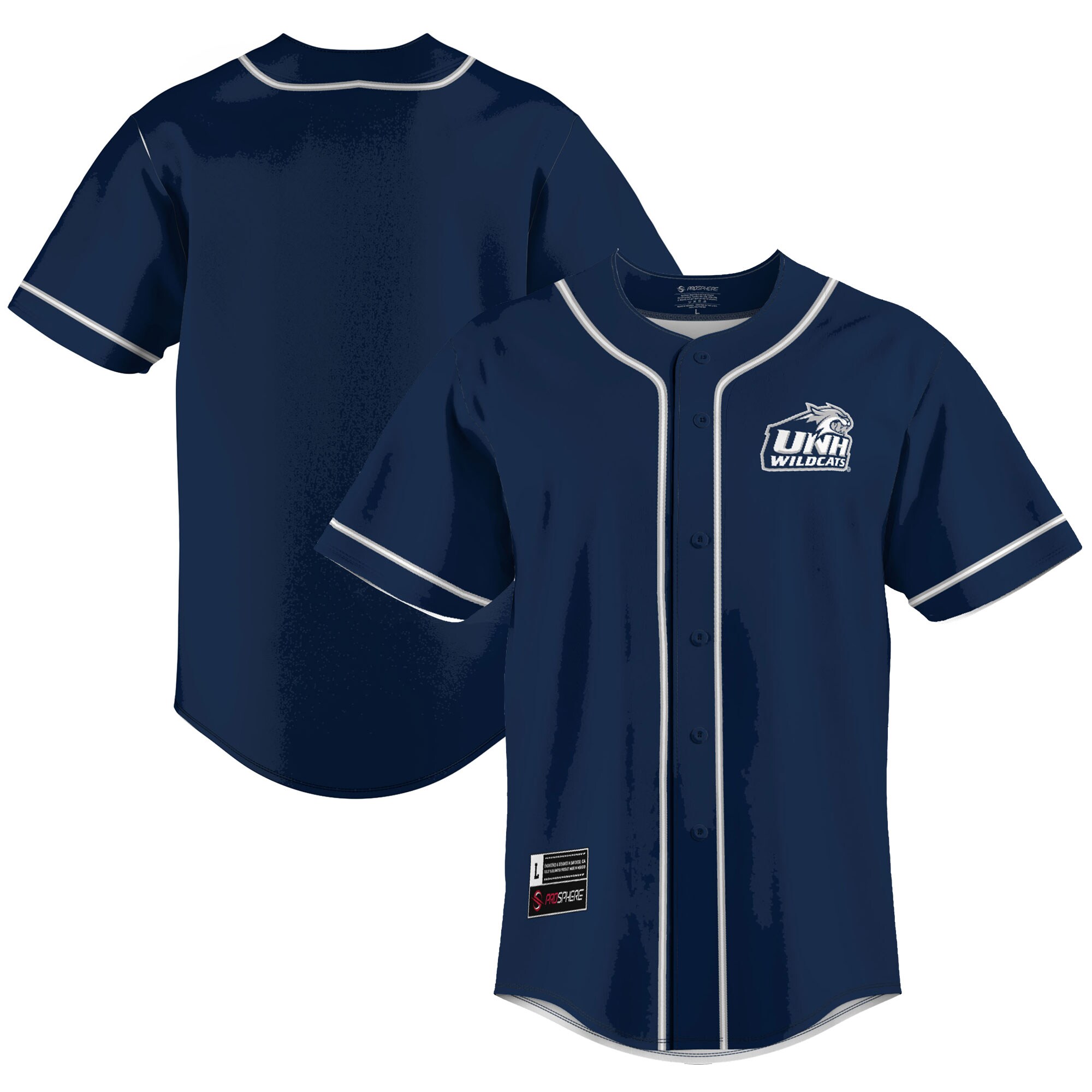 New Hampshire Wildcats Baseball Jersey - Navy