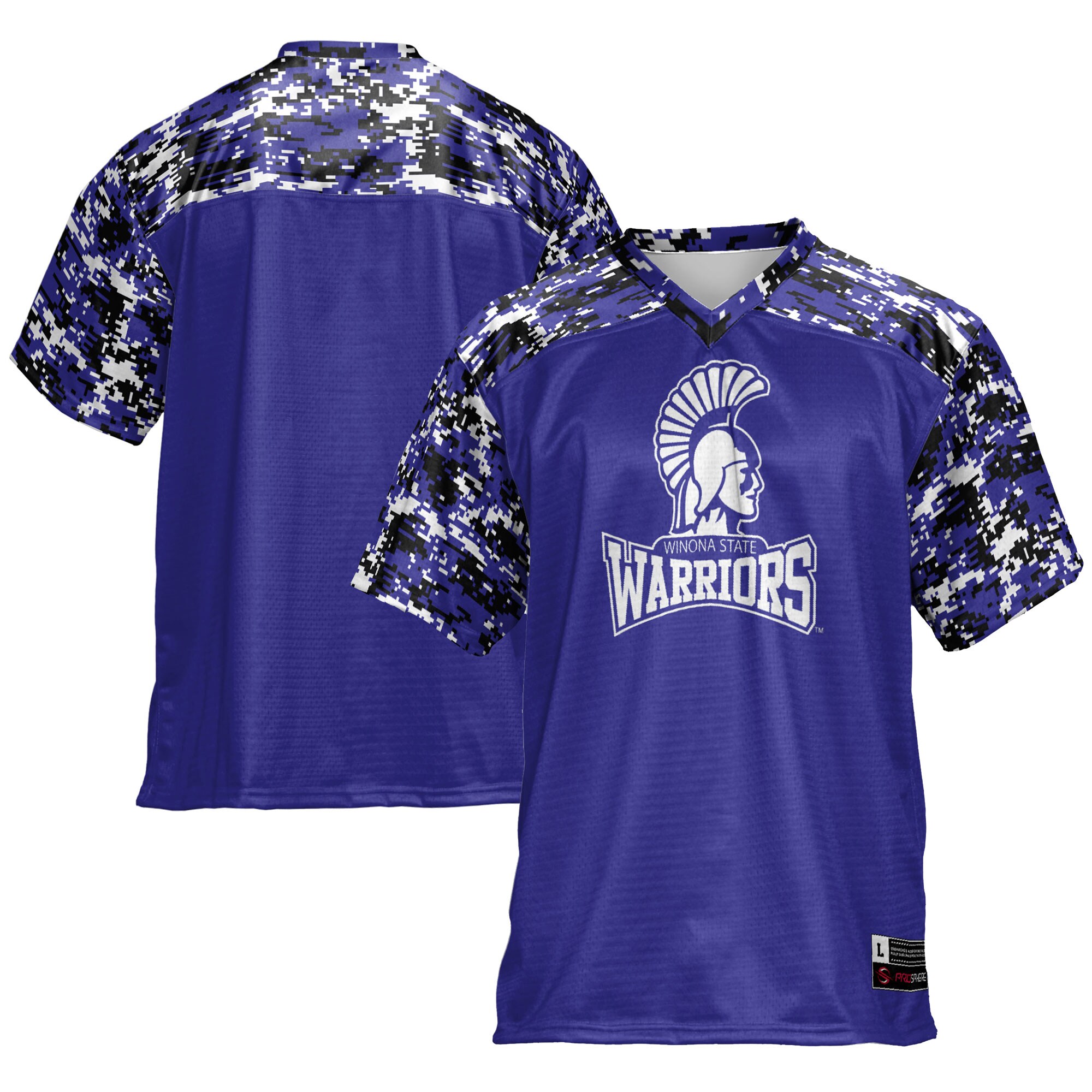 Winona State Warriors Football Jersey - Purple