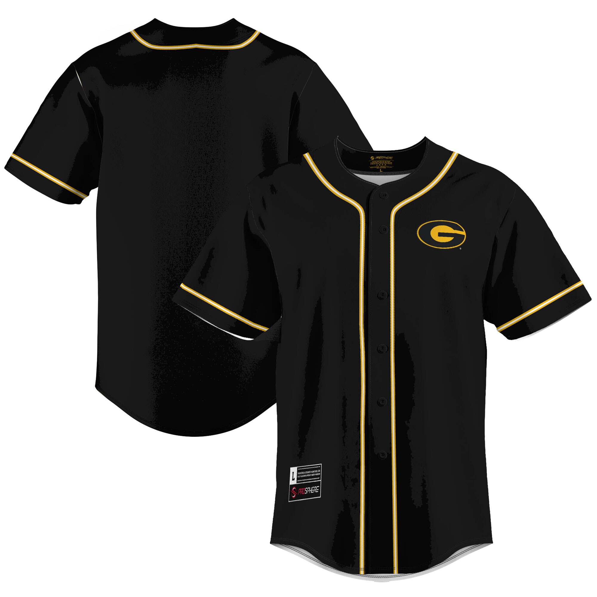 Grambling Tigers Baseball Jersey - Black