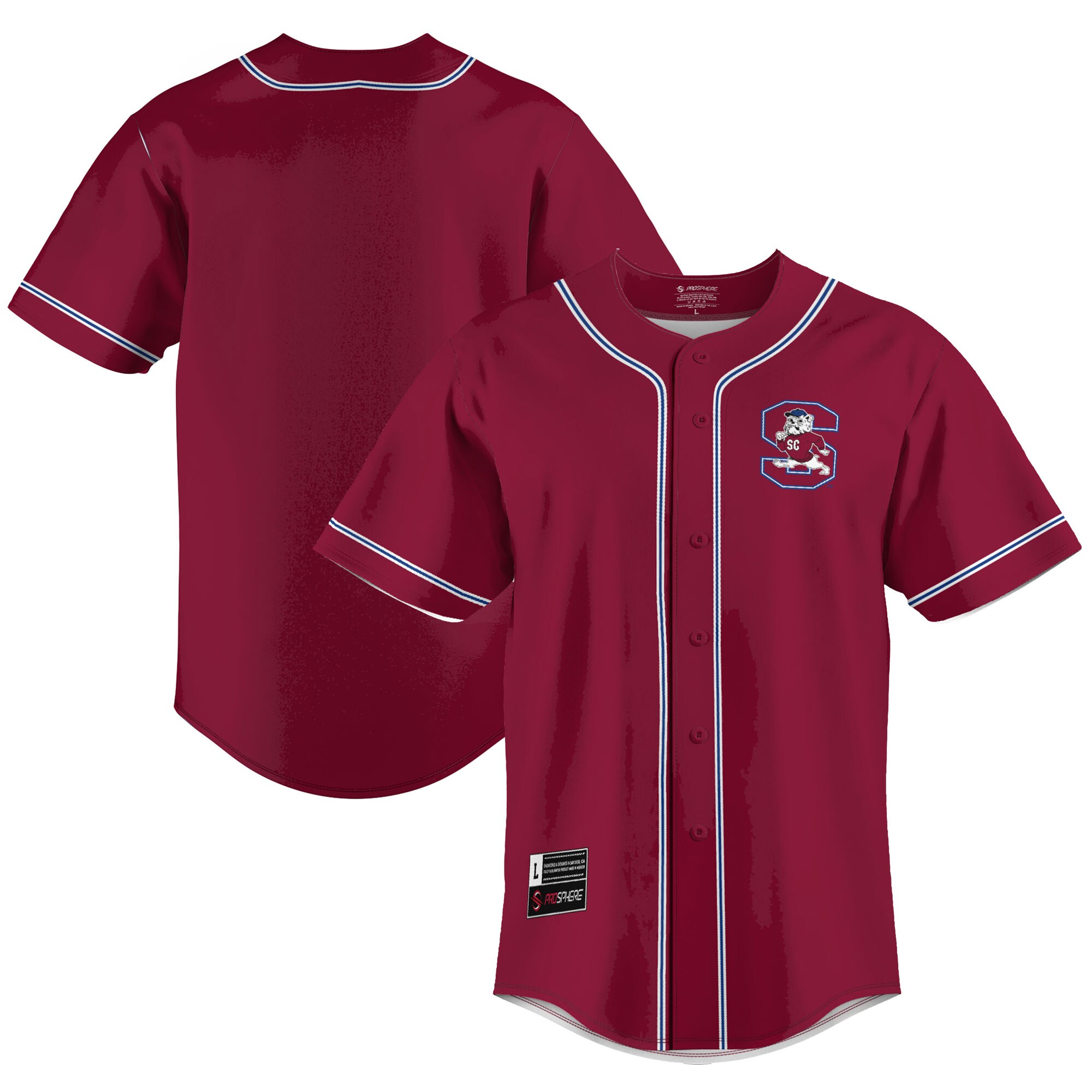 South Carolina State Bulldogs Baseball Jersey - Garnet