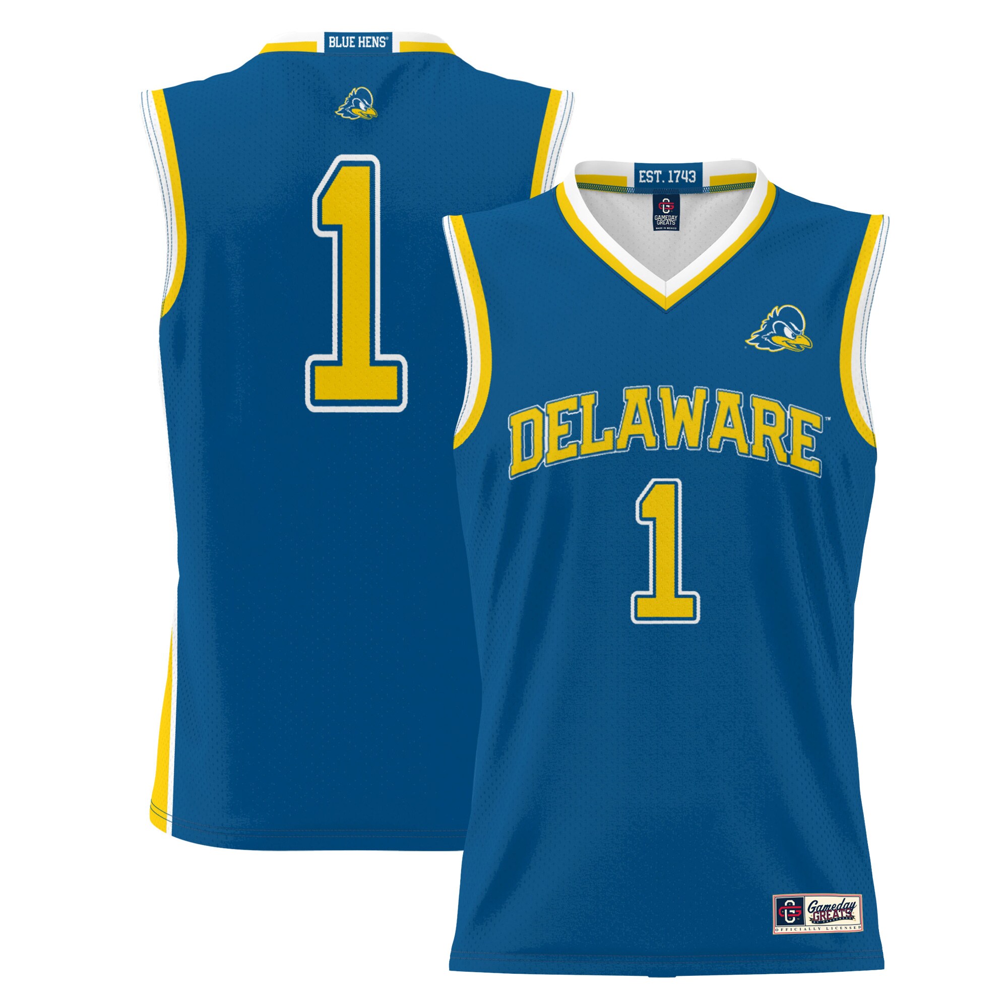#1 Delaware Fightin' Blue Hens ProSphere Basketball Jersey - Royal