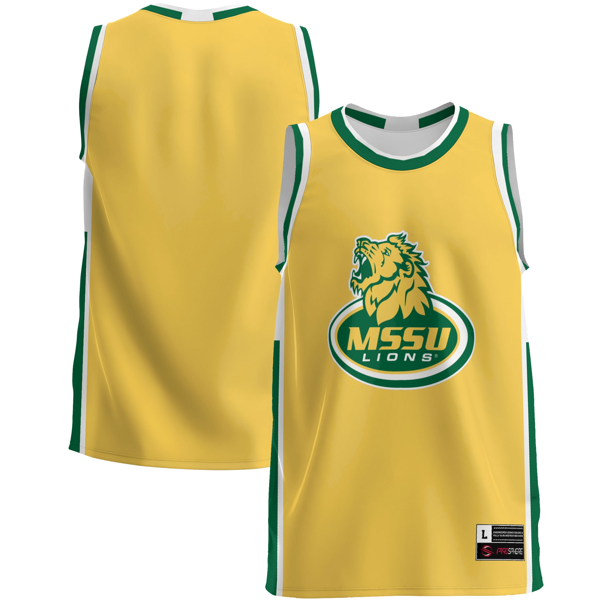 Missouri Southern State Lions Basketball Jersey - Gold
