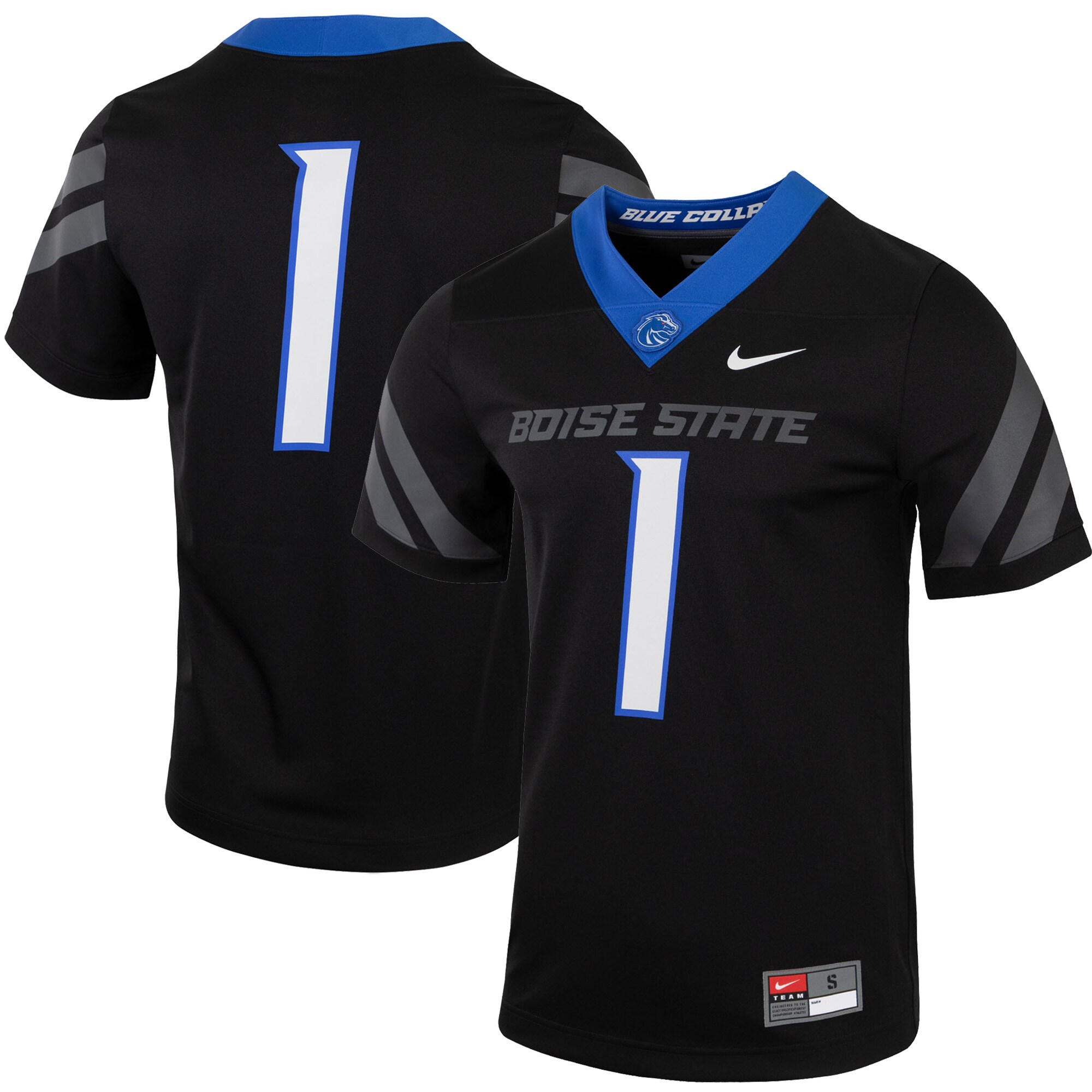 #1 Boise State Broncos Nike Untouchable Football Jersey - Black
