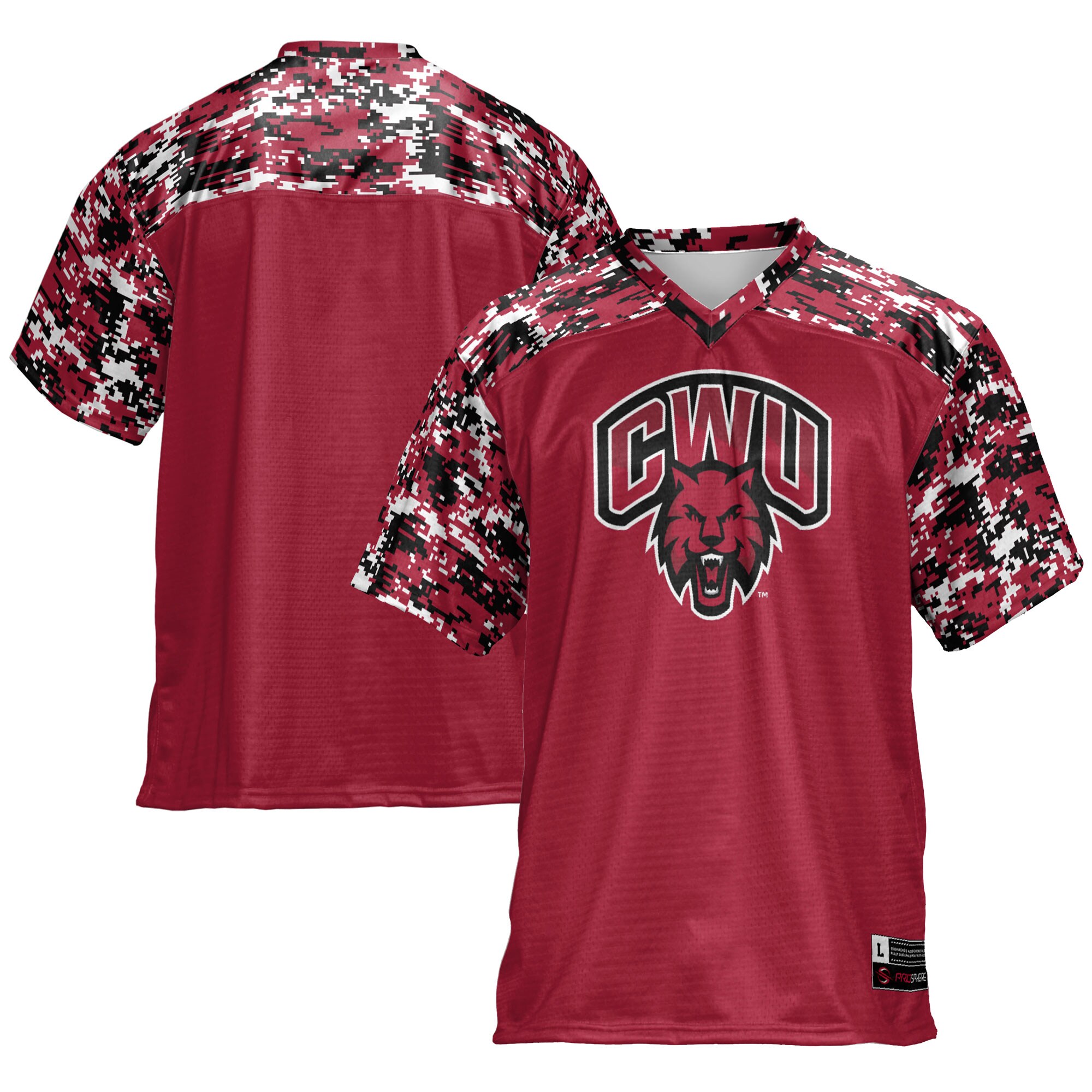 Central Washington Wildcats Football Jersey - Crimson