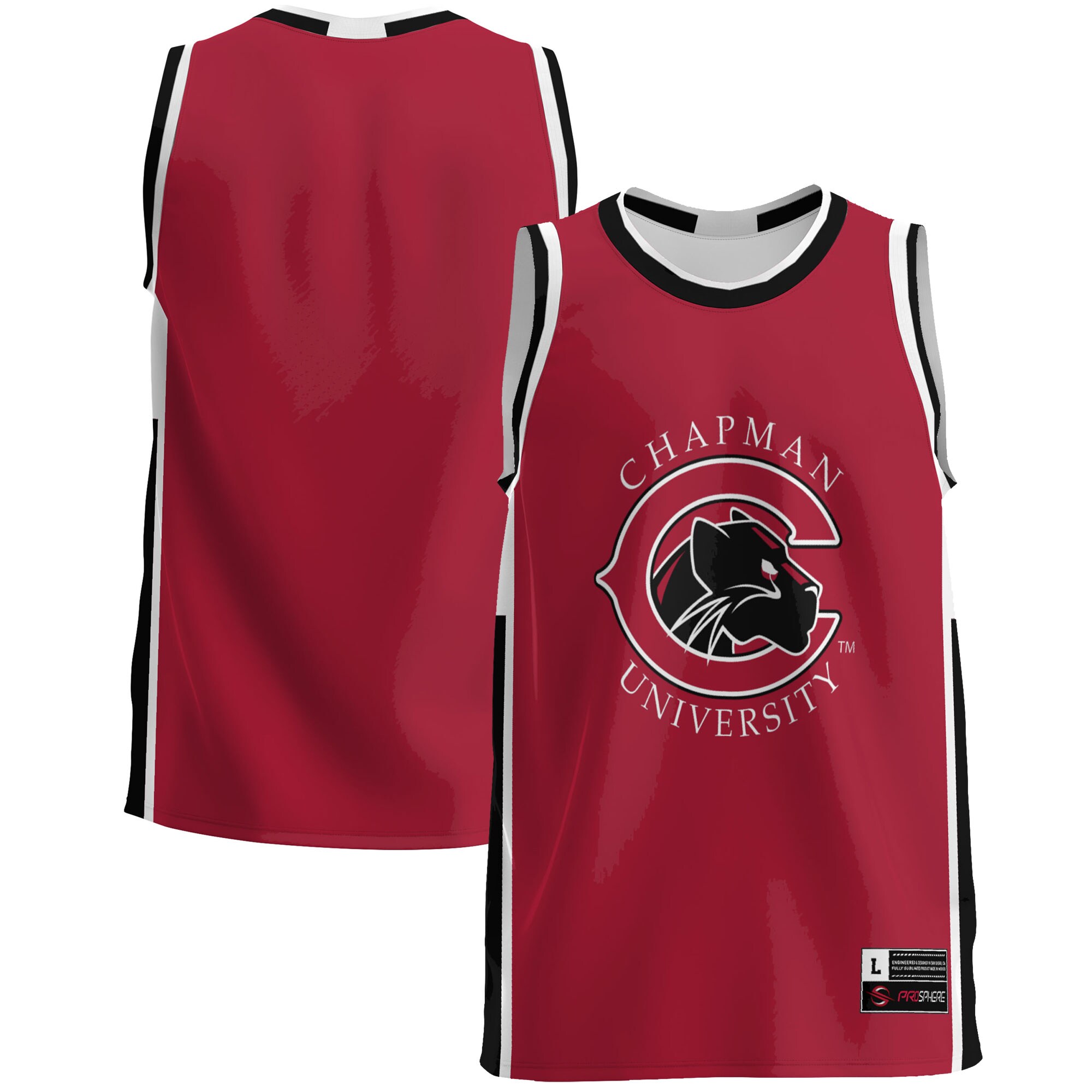 Chapman Panthers Basketball Jersey - Red