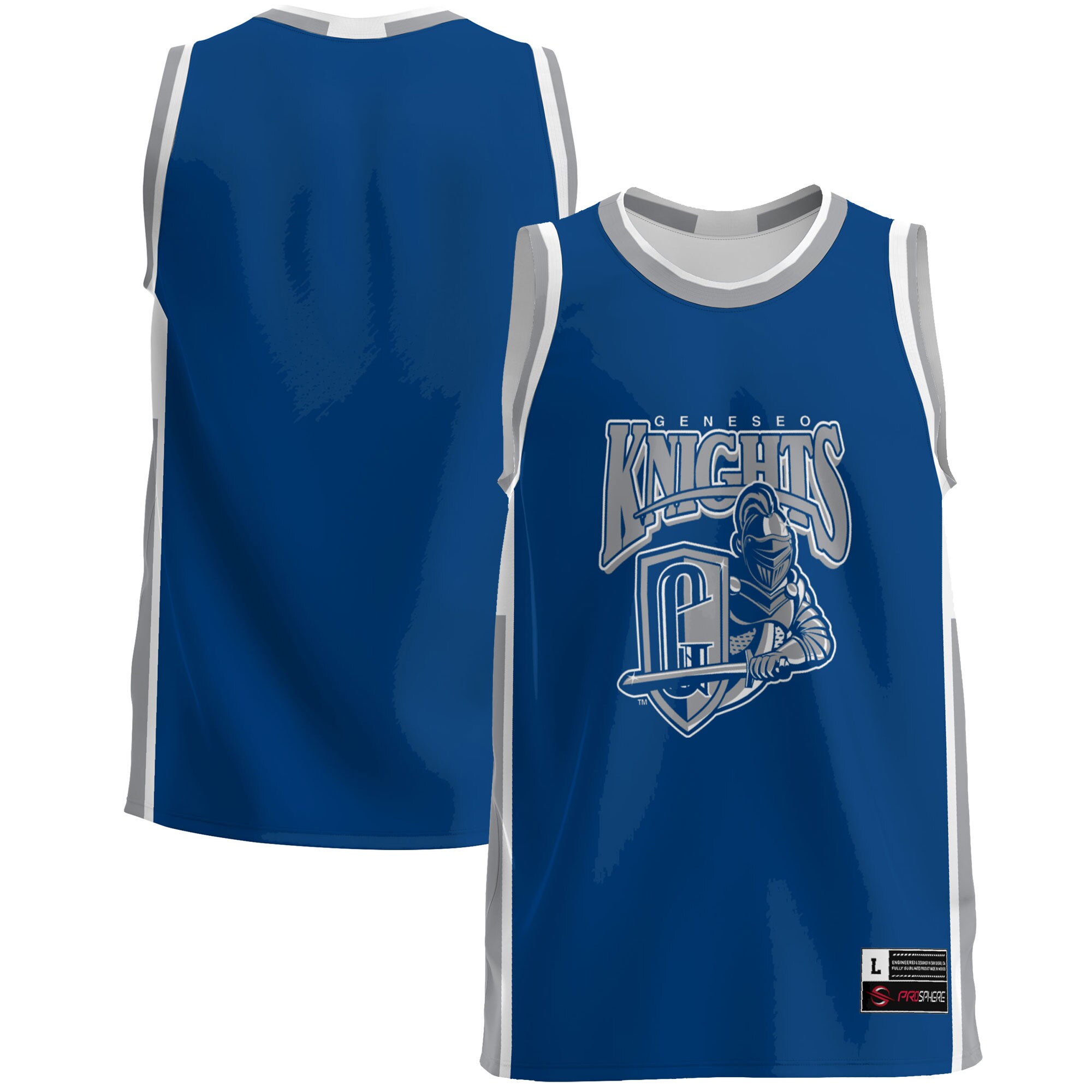 SUNY Geneseo Knights Basketball Jersey - Blue