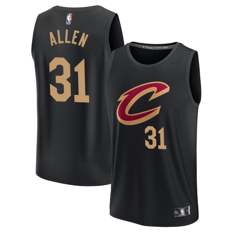 Jarrett Allen Cleveland Cavaliers Fanatics Branded Youth Fast Break Replica Jersey - Statement Edition - Black