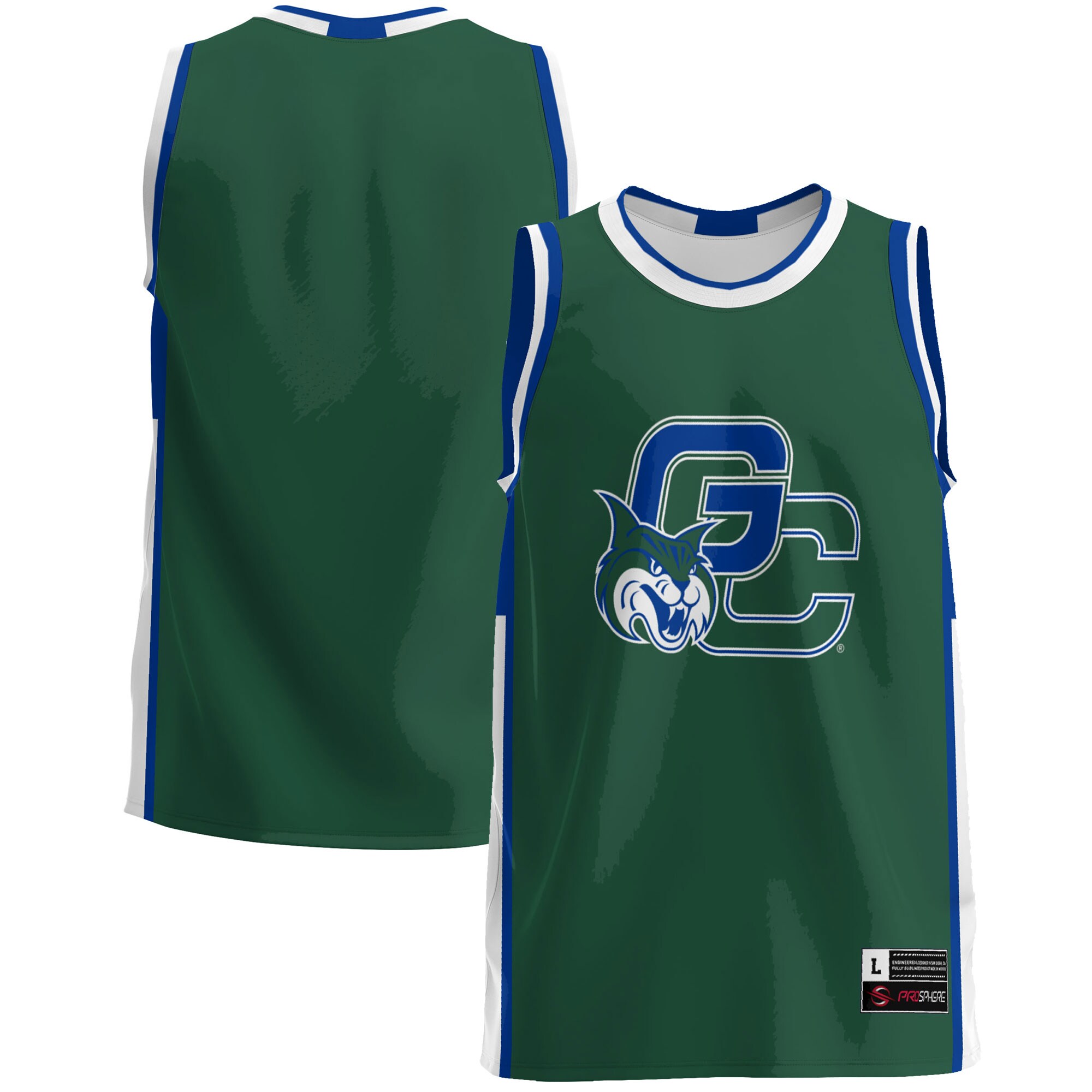 Georgia College Bobcats Basketball Jersey - Green