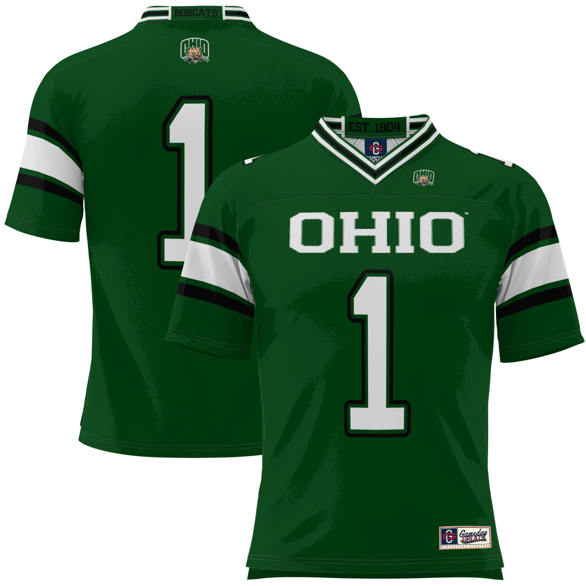 #1 Ohio Bobcats ProSphere Football Jersey - Green
