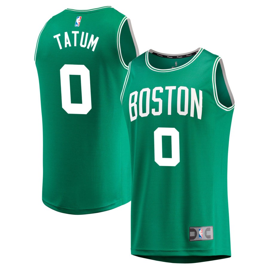 Jayson Tatum Fanatics Branded Youth Fast Break Jersey - Green - Icon Edition