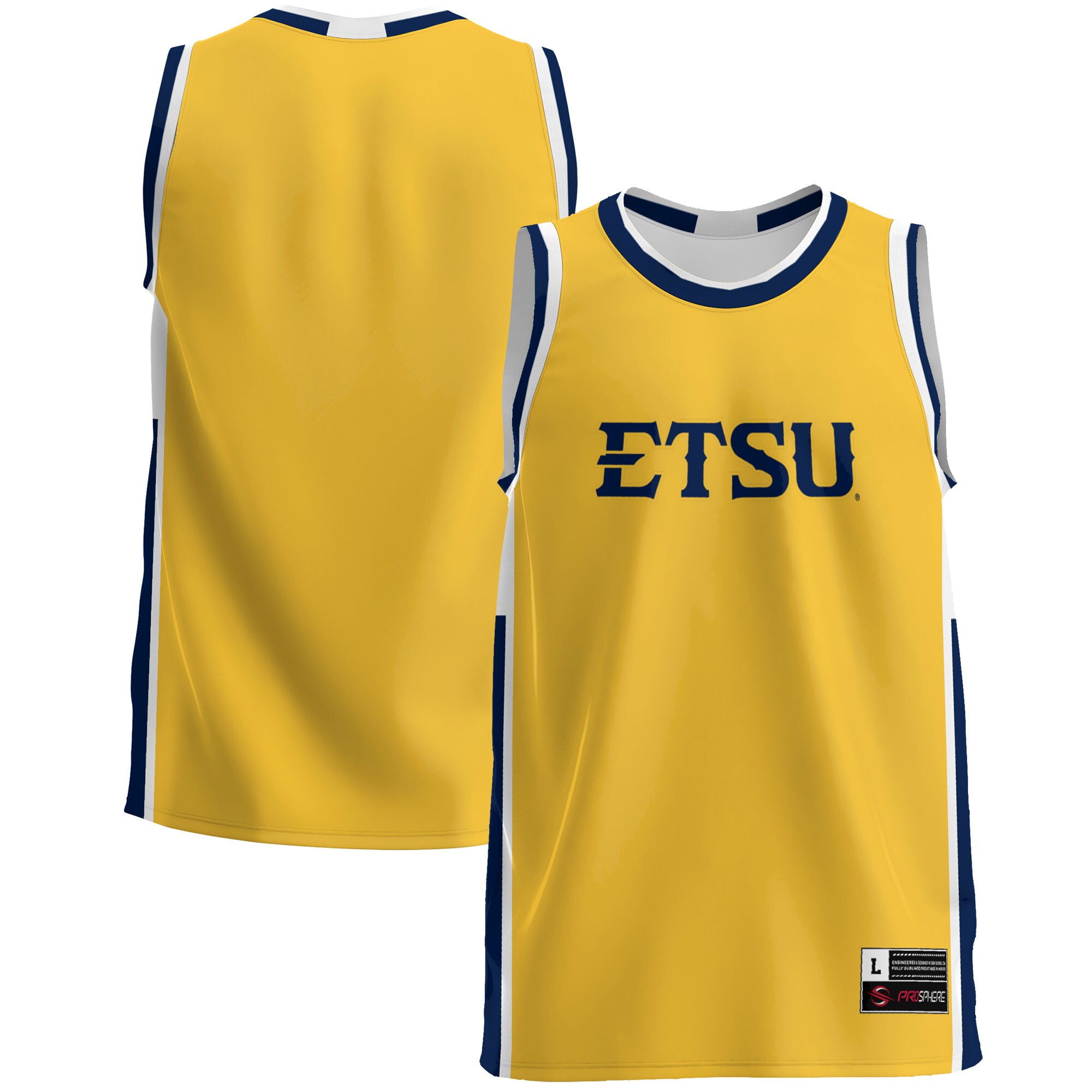 ETSU Buccaneers Basketball Jersey - Gold
