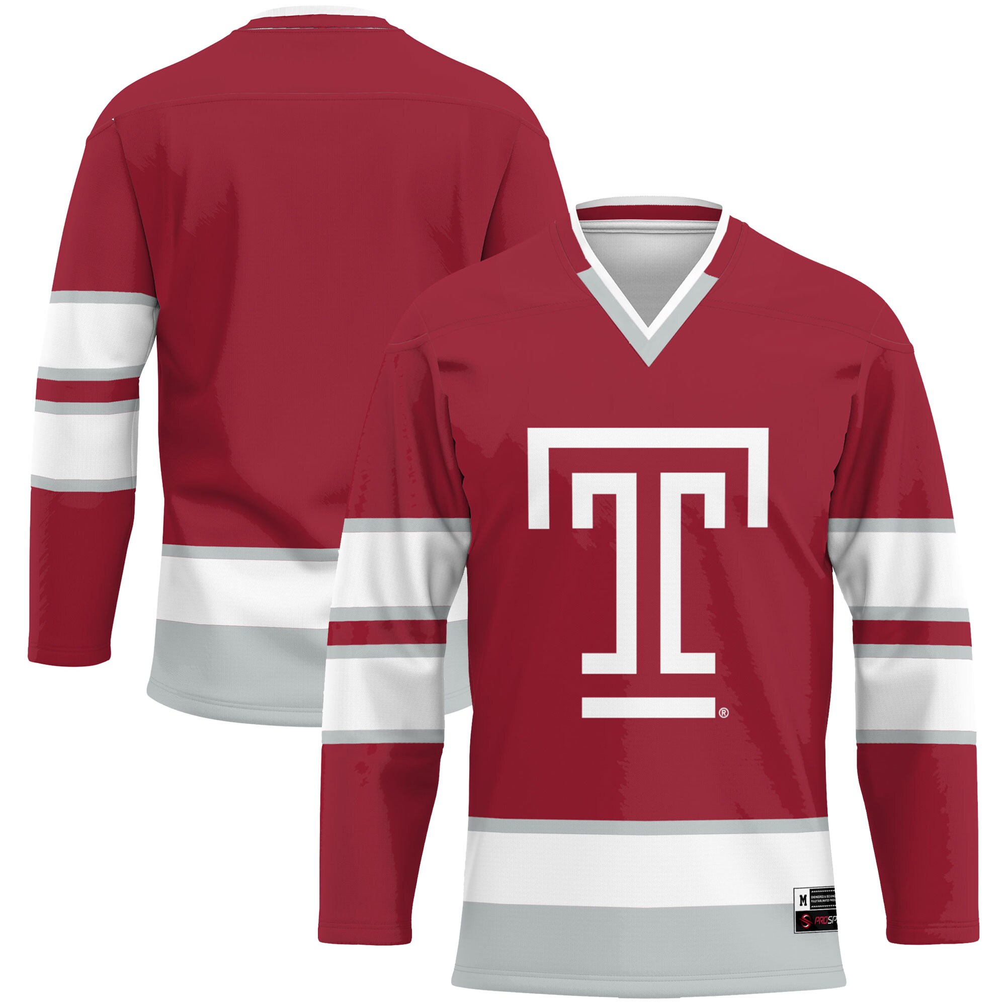 Temple Owls Hockey Jersey - Cherry