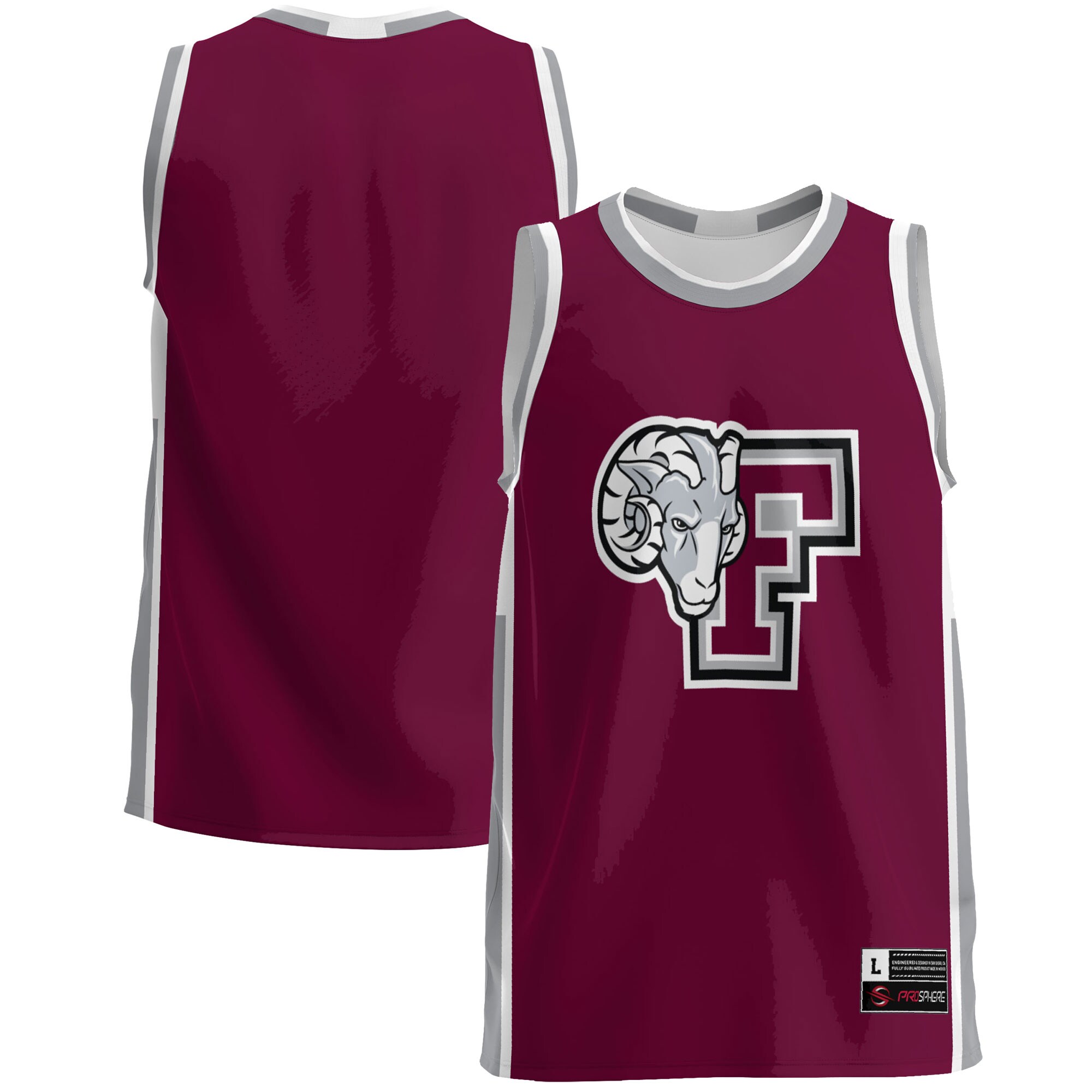Fordham Rams Basketball Jersey - Maroon