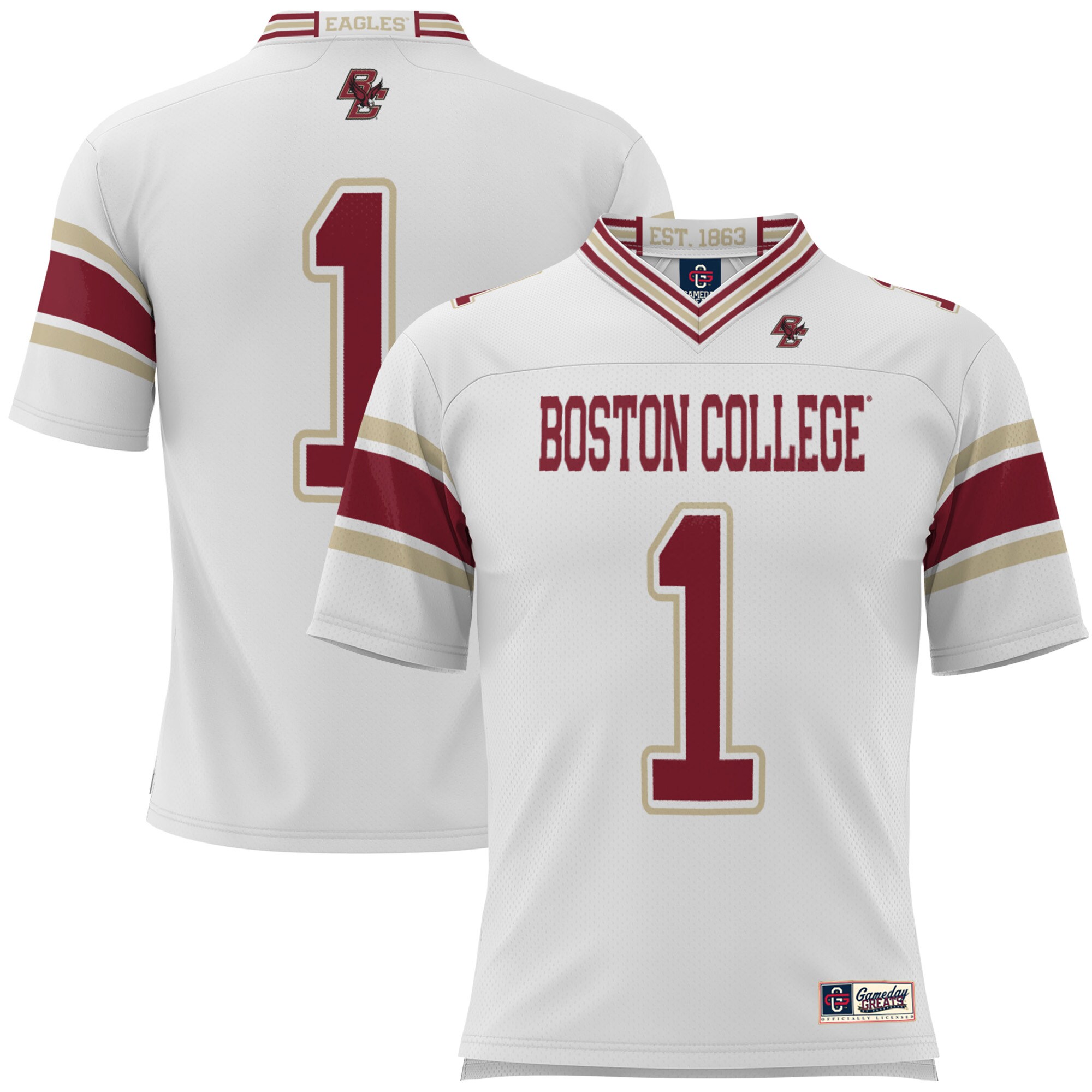 #1 Boston College Eagles ProSphere Football Jersey - White