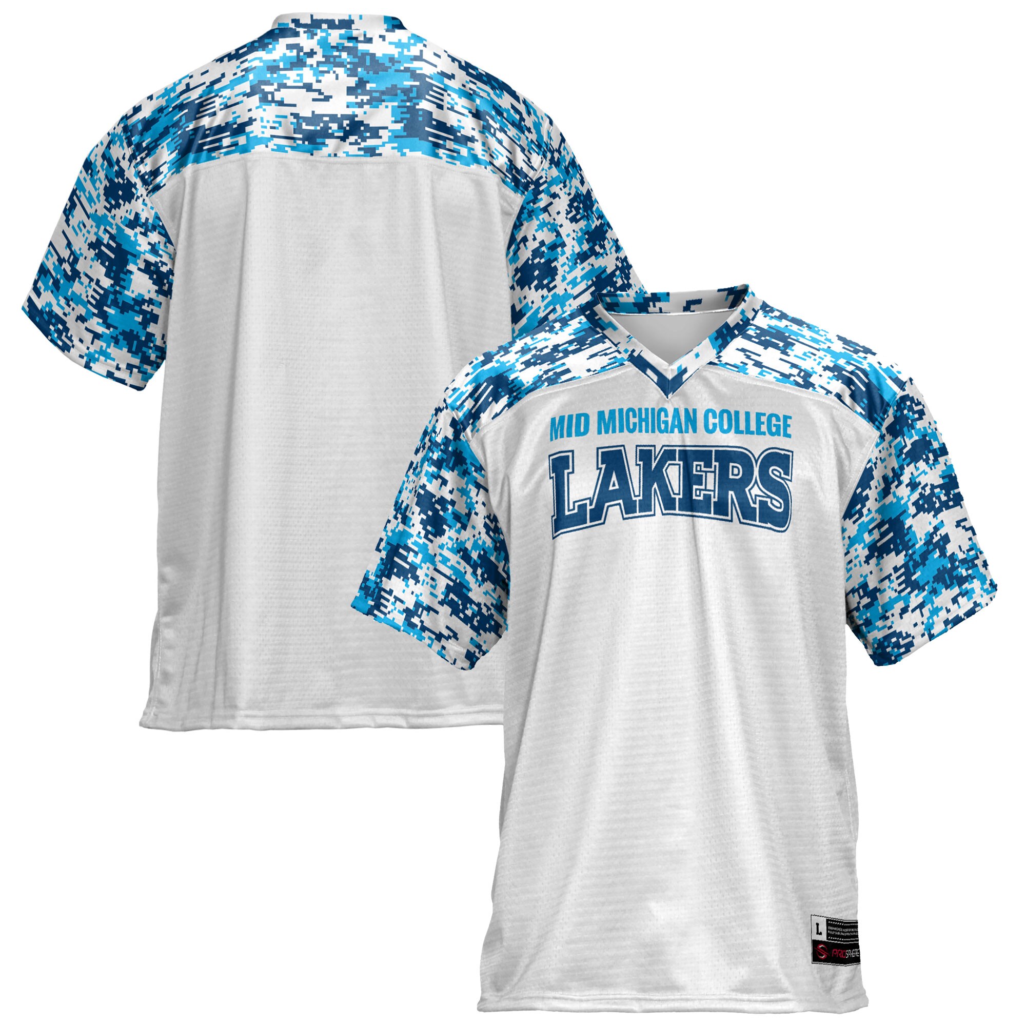 Mid Michigan College ProSphere Youth Football Jersey - White