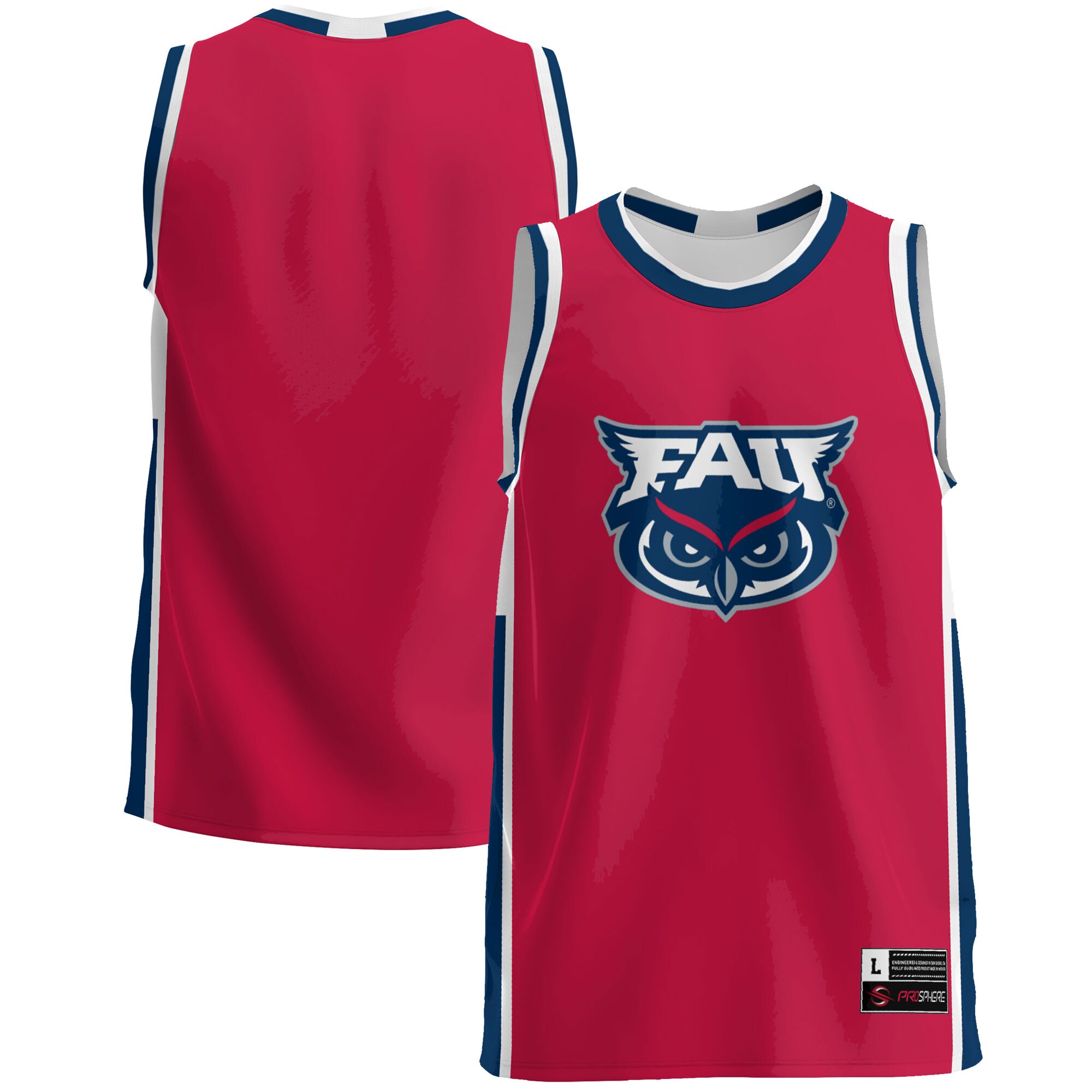 FAU Owls Basketball Jersey - Red